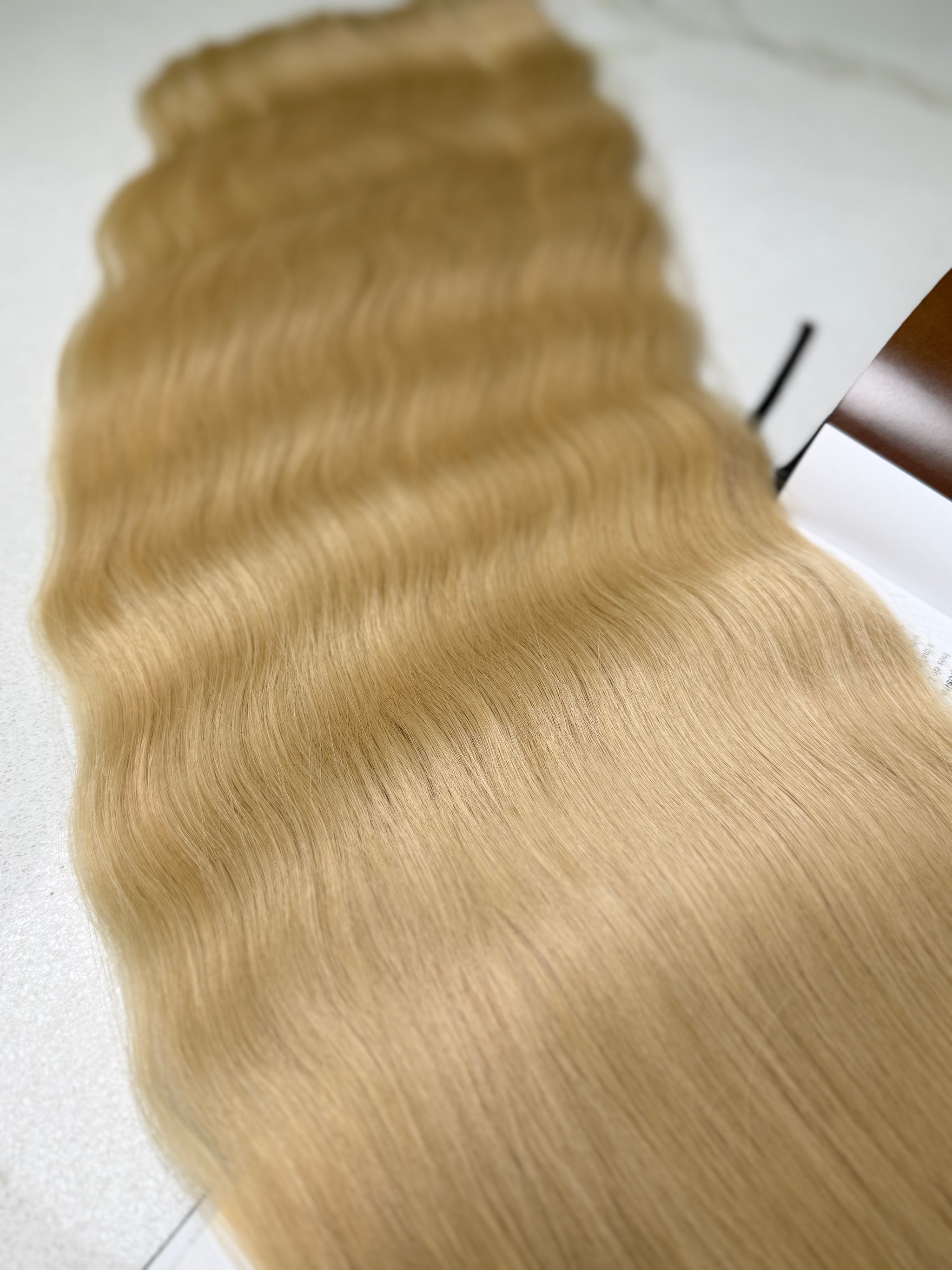 Premium Slavic Hair Blonde Wavy Bulk 28 Inch | LuxHairNYC