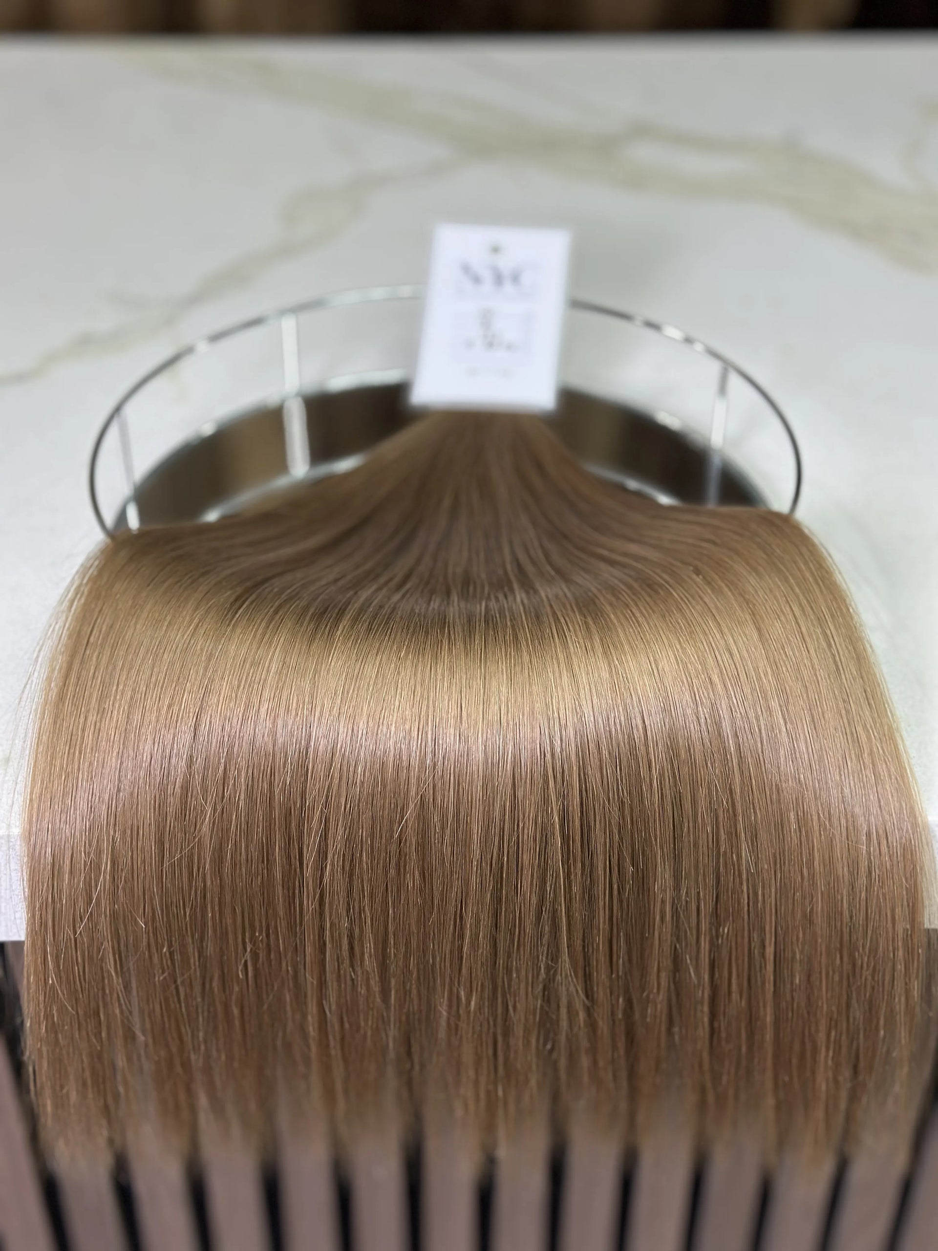 K-tip Slavic hair, colored, straight 20 inch, 133gr, 181 str