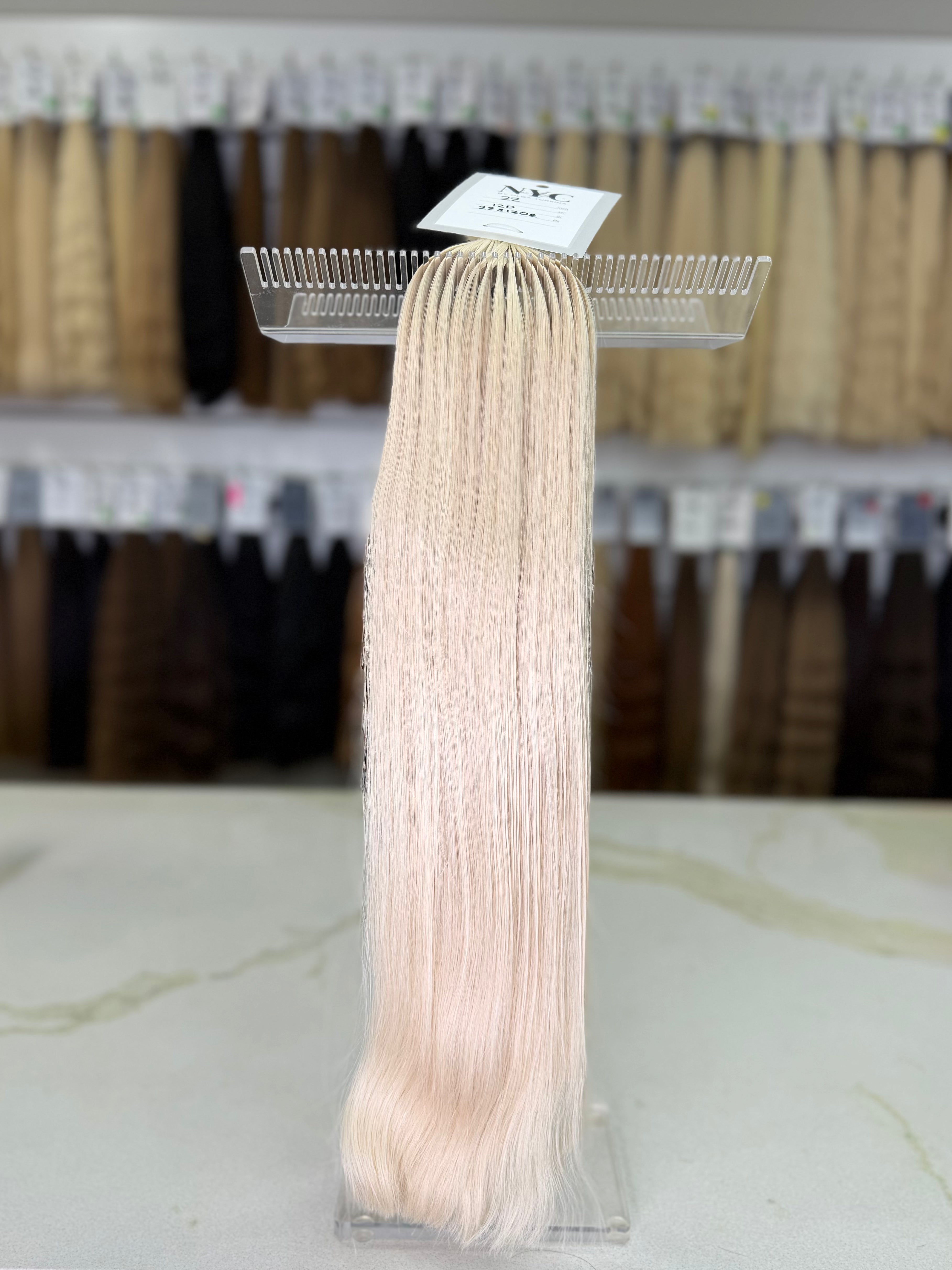 Premium Slavic Hair Blonde Wavy Bulk 22 Inch | LuxHairNYC