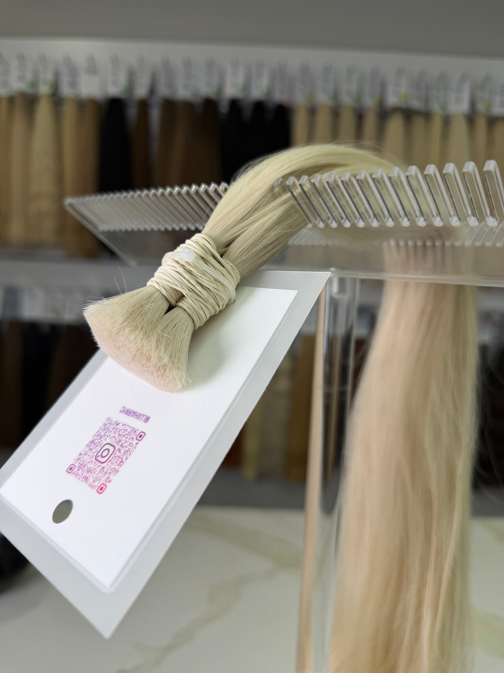 Premium Slavic Hair Blonde Wavy Bulk 22 Inch | LuxHairNYC