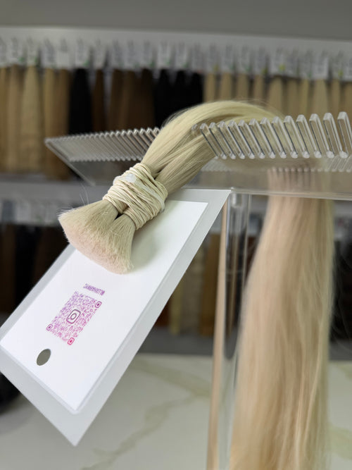 Premium Slavic Hair Blonde Wavy Bulk 22 Inch | LuxHairNYC