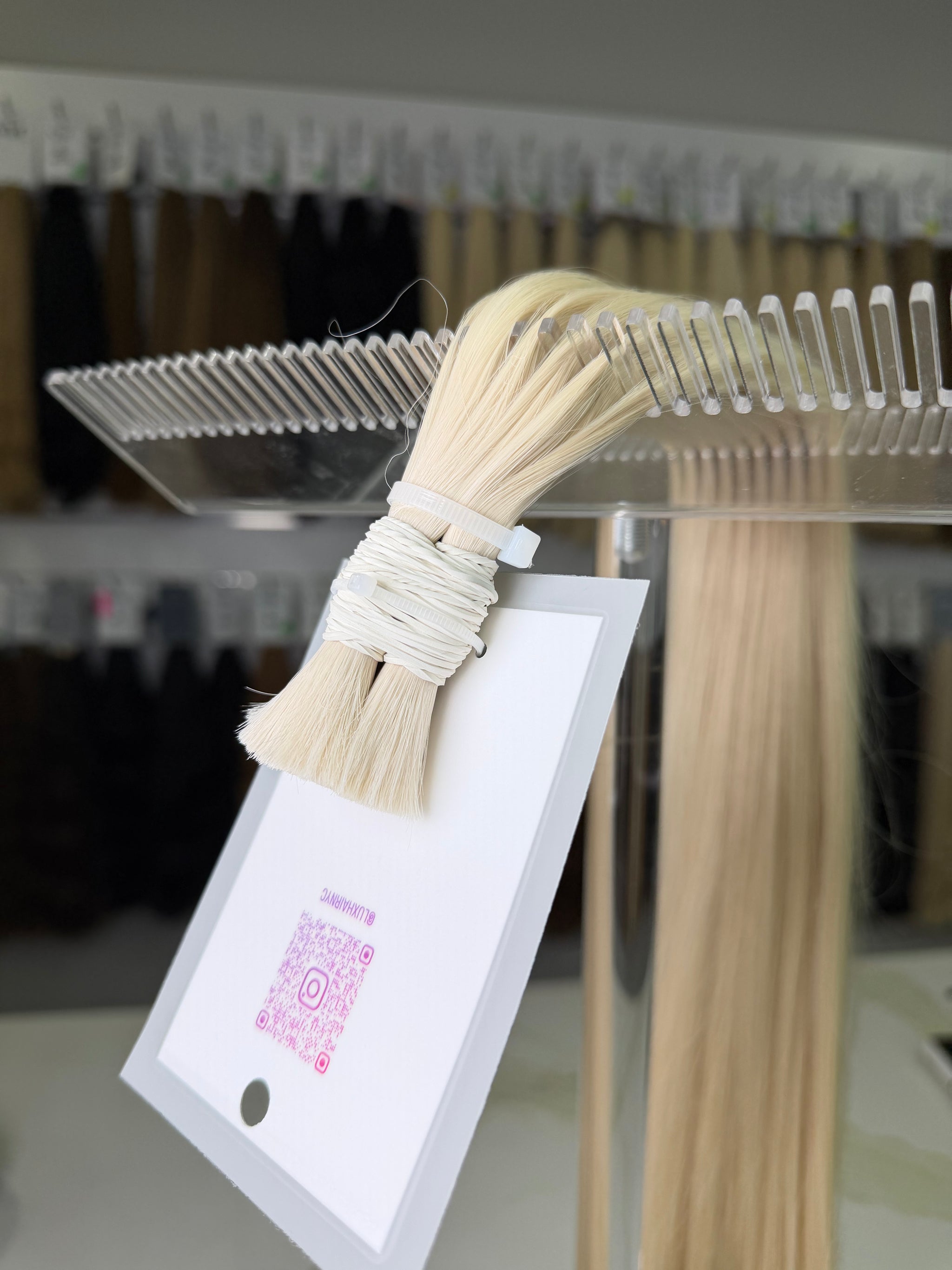 Premium Slavic Hair Blonde Straight Bulk 26 Inch | LuxHairNYC