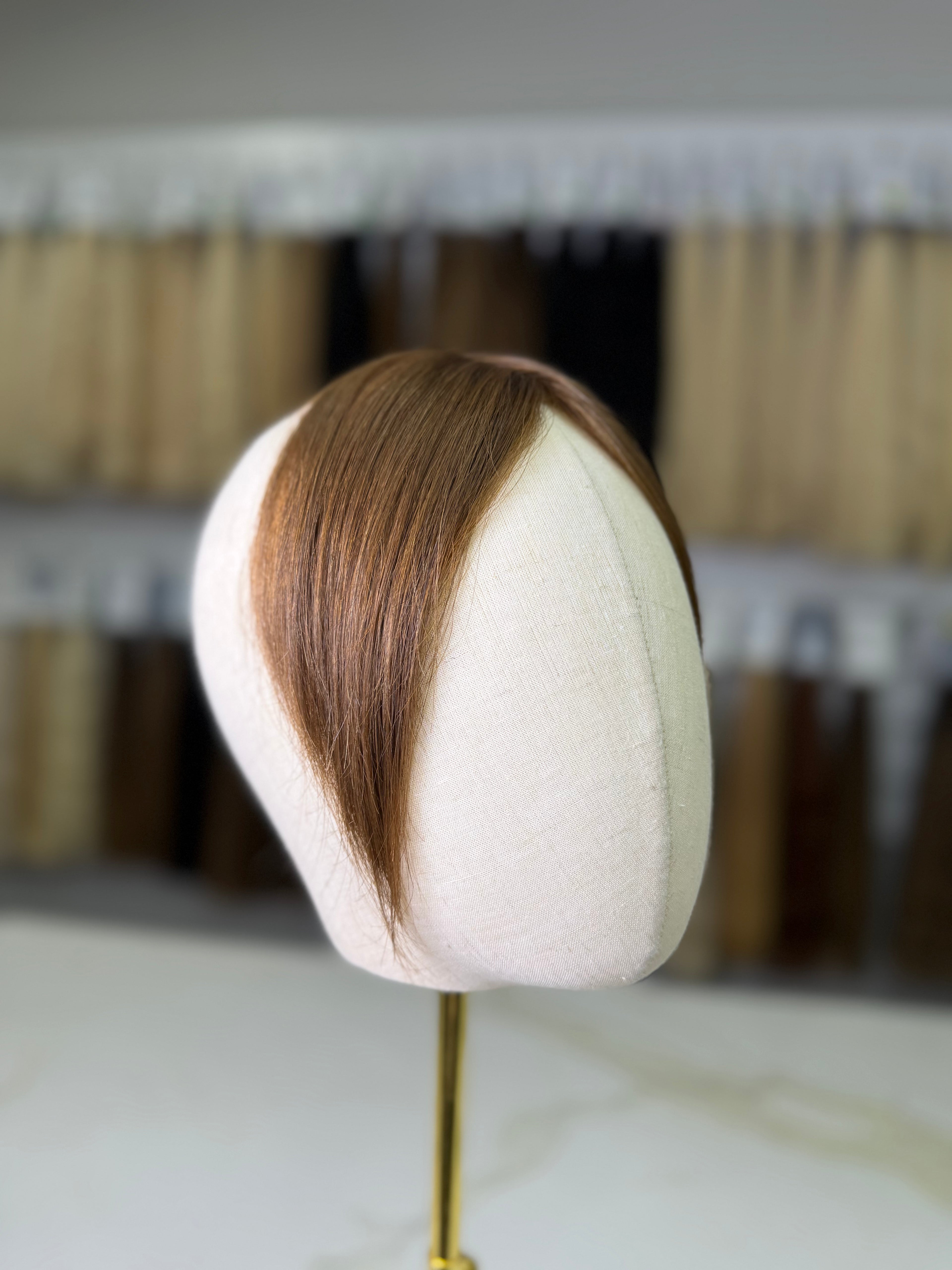Slavic Virgin Hair Brown Curtain Bangs