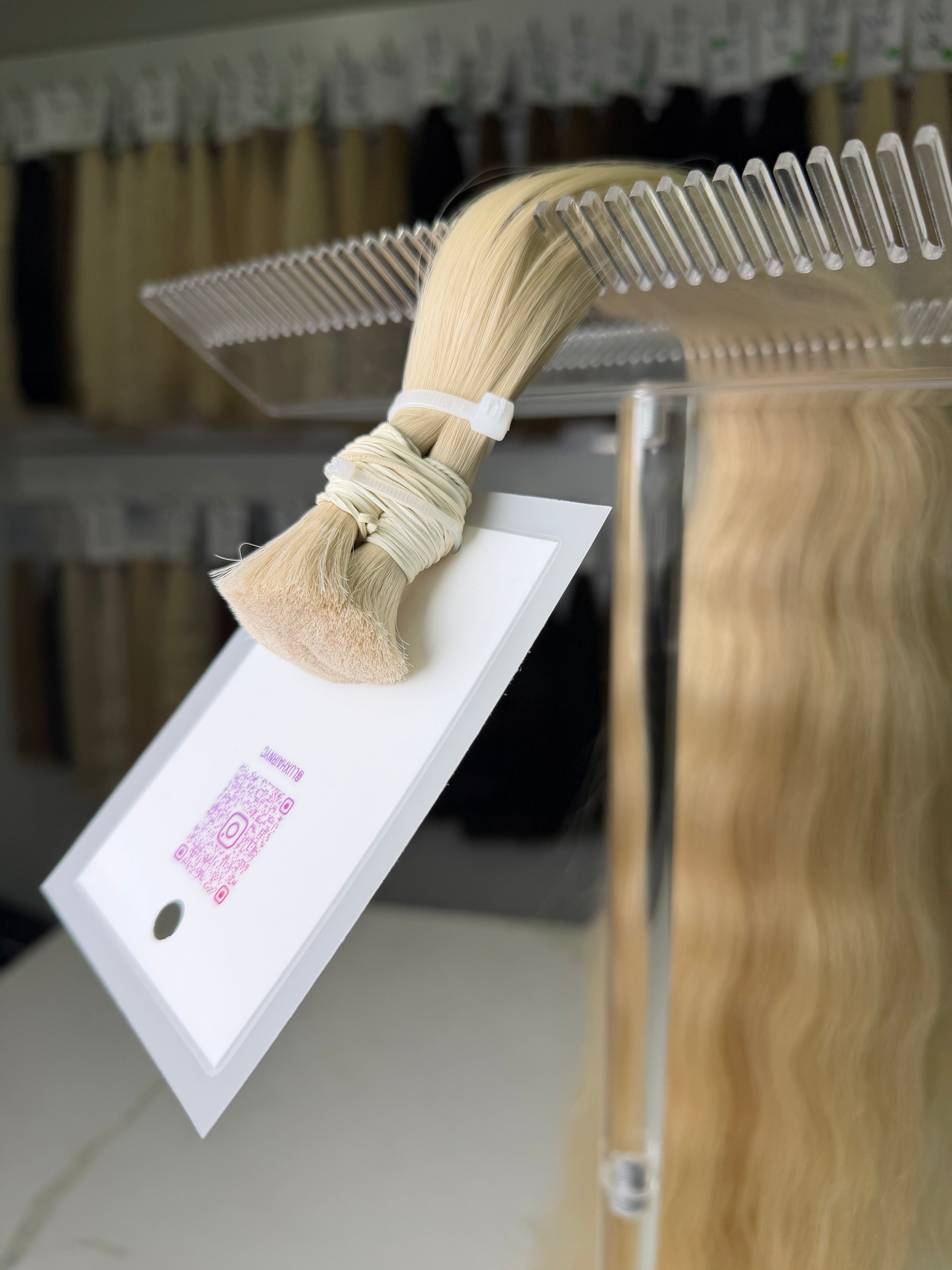 Premium Slavic Hair Blonde Wavy Bulk 28 Inch | LuxHairNYC
