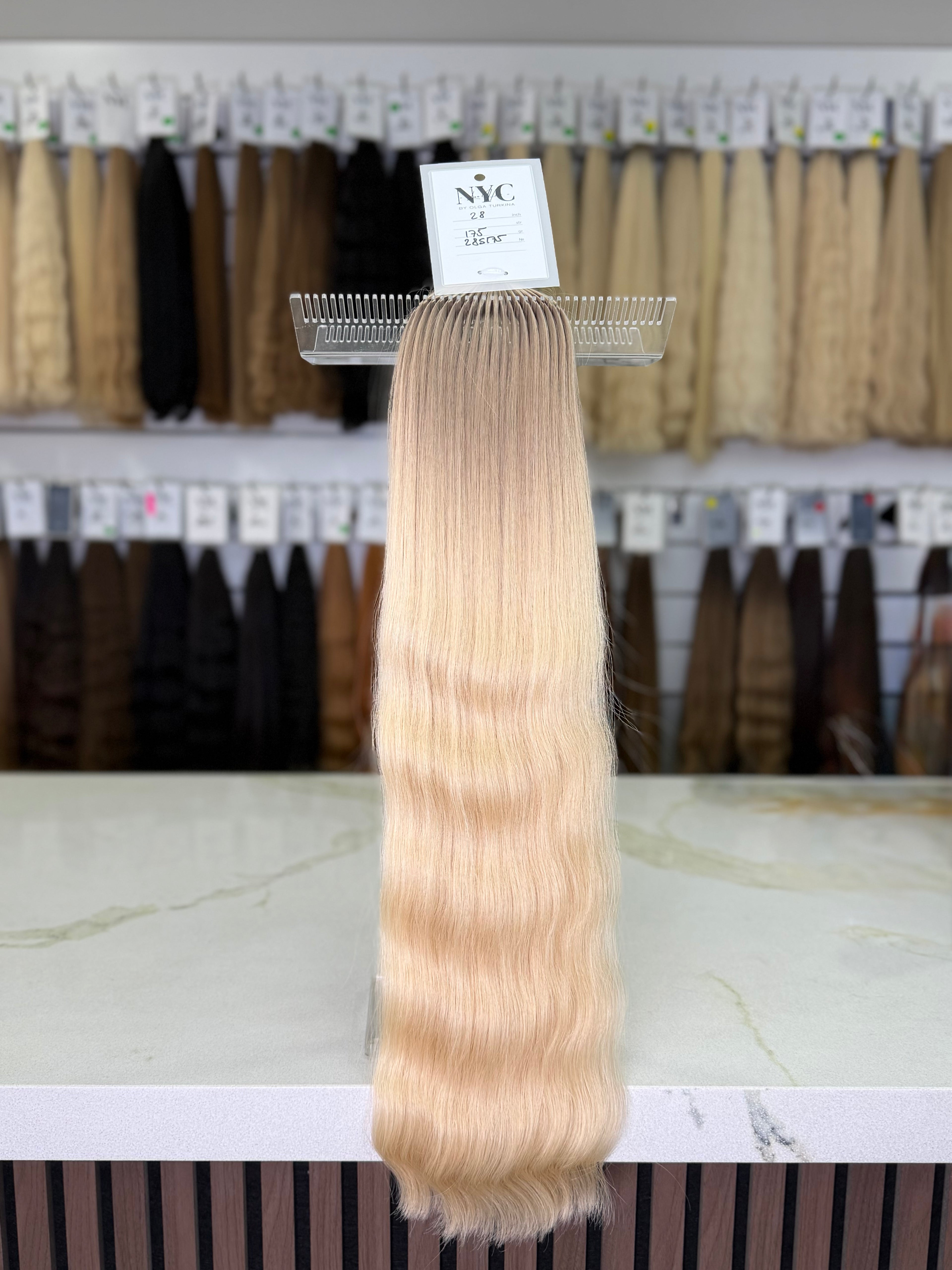 Premium Slavic Hair Blonde Wavy Bulk 28 Inch | LuxHairNYC