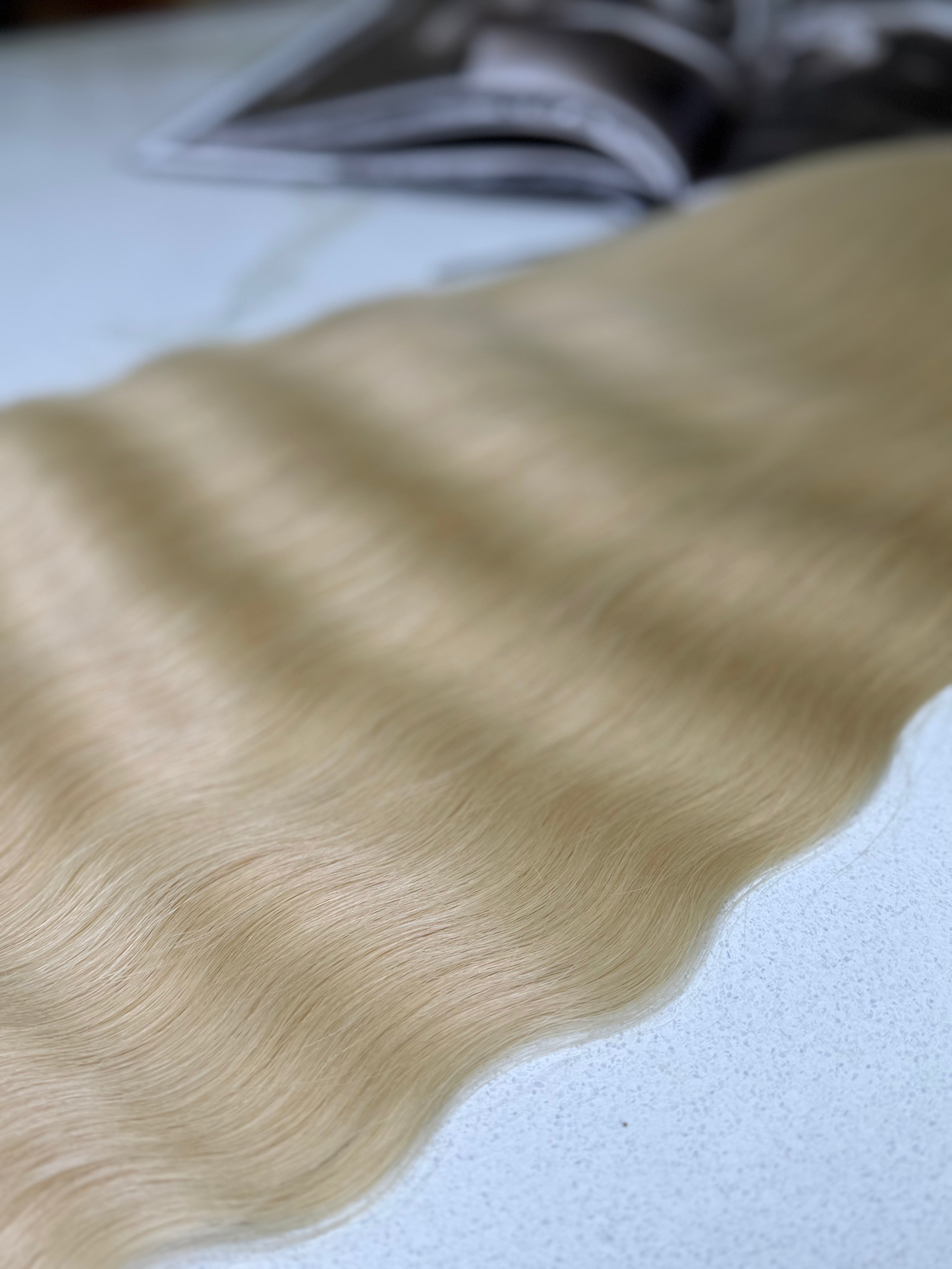 Premium Slavic Hair Blonde Wavy Bulk 30 Inch | LuxHairNYC