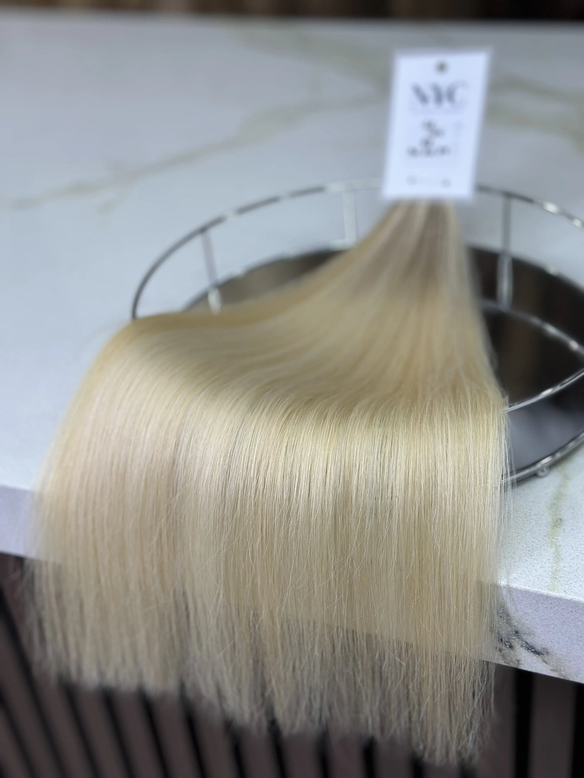 K-tip Slavic hair, colored, straight  22 inch, 69gr, 127str