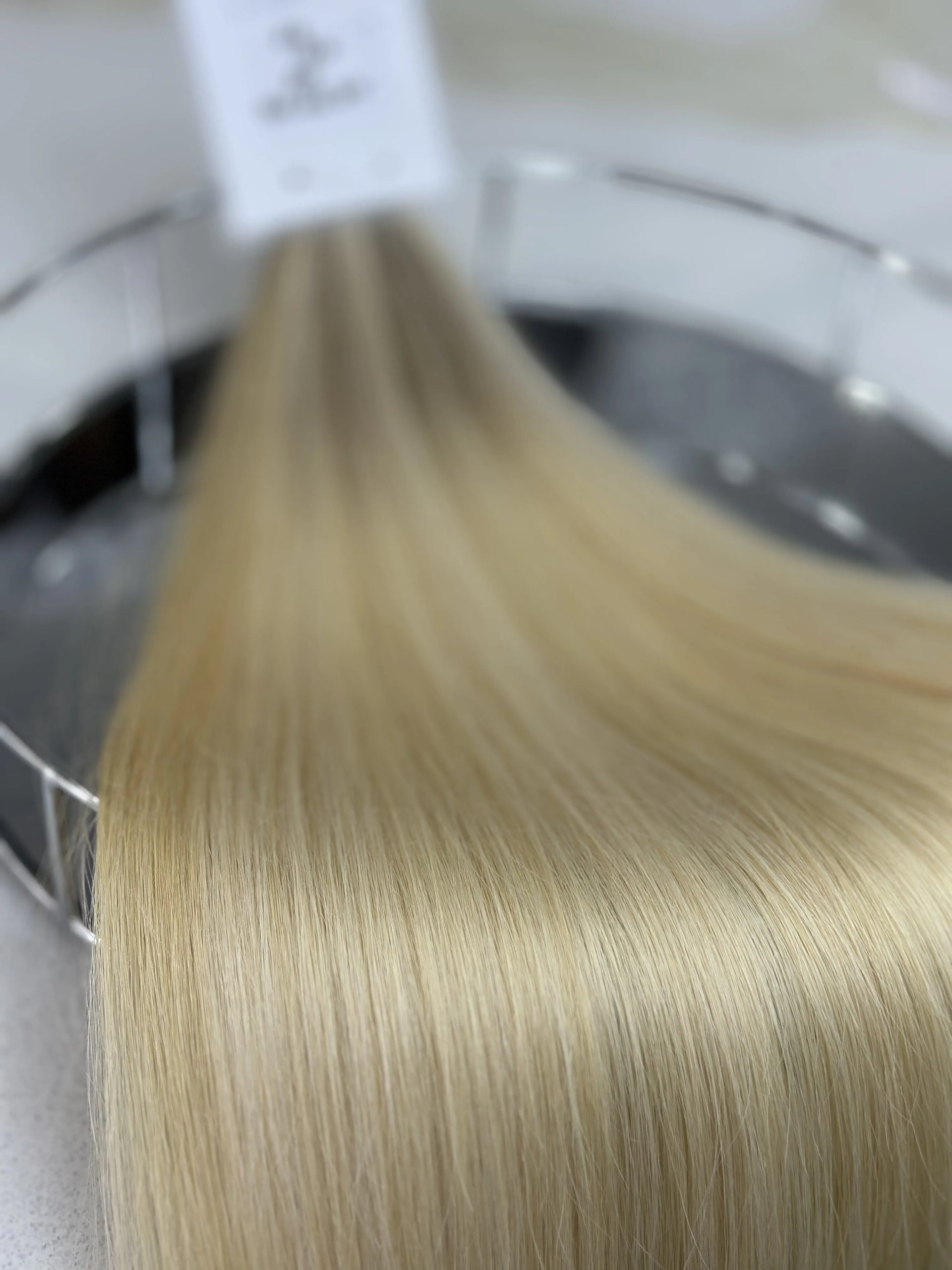 K-tip Slavic hair, colored, straight  22 inch, 69gr, 127str