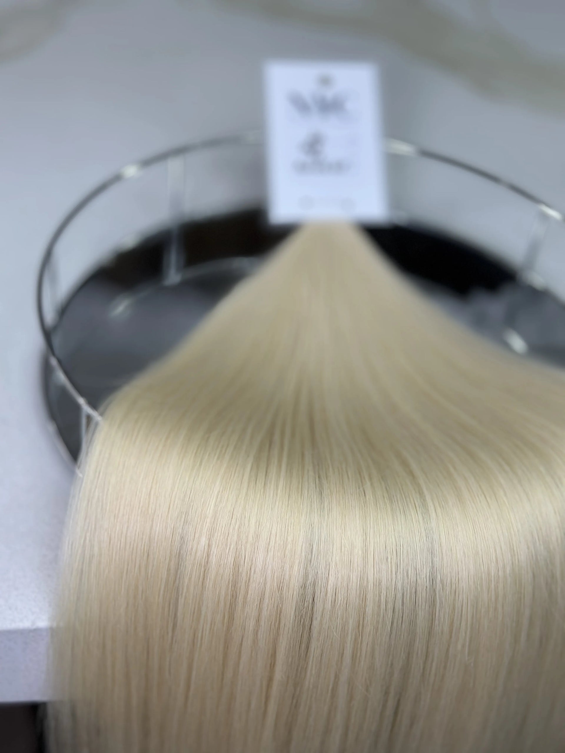 K-tip Slavic hair, colored, straight 22 inch, 73gr, 120 str