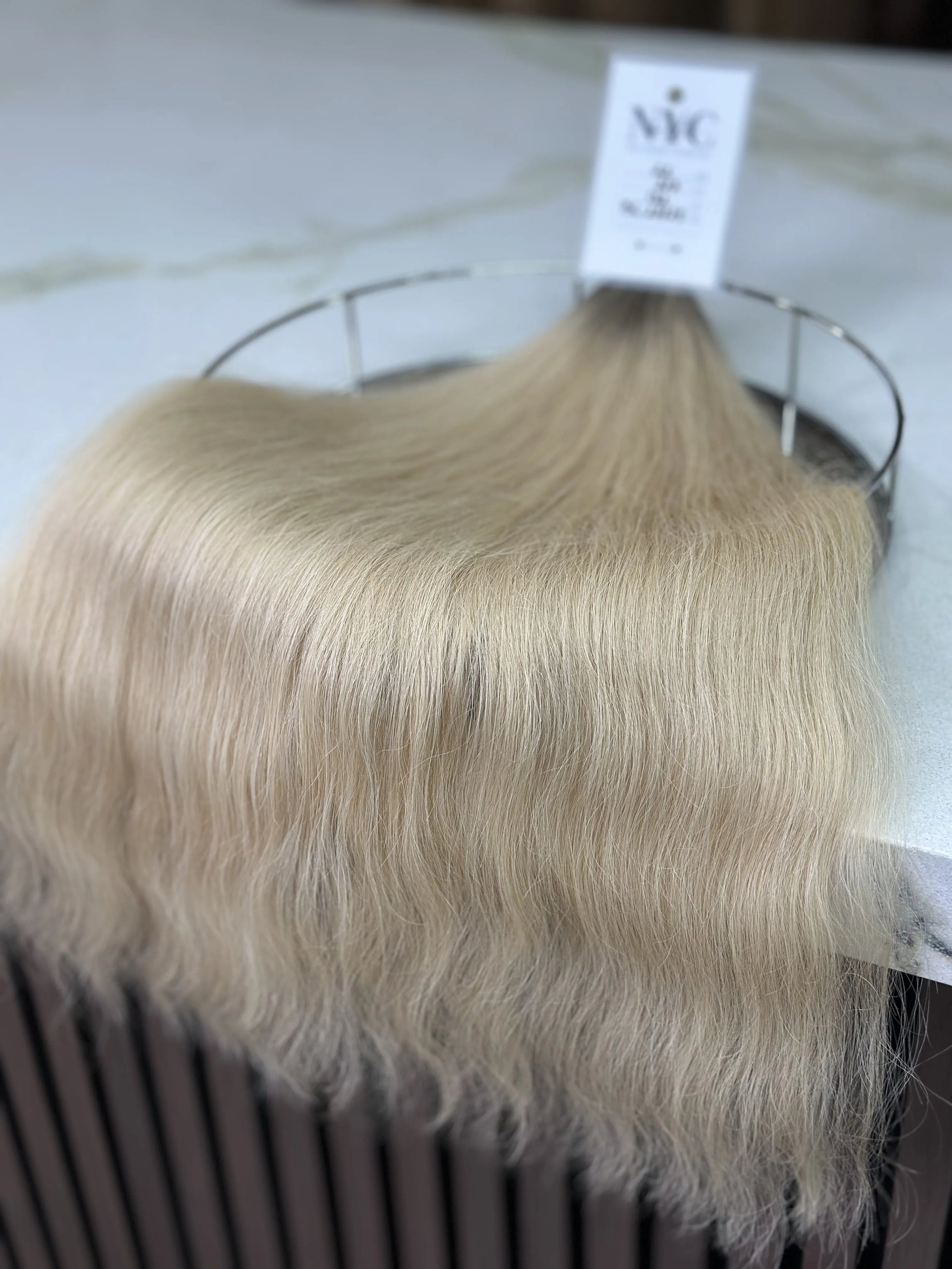 K-tip Slavic hair, colored, wavy 22 inch, 197gr, 132str