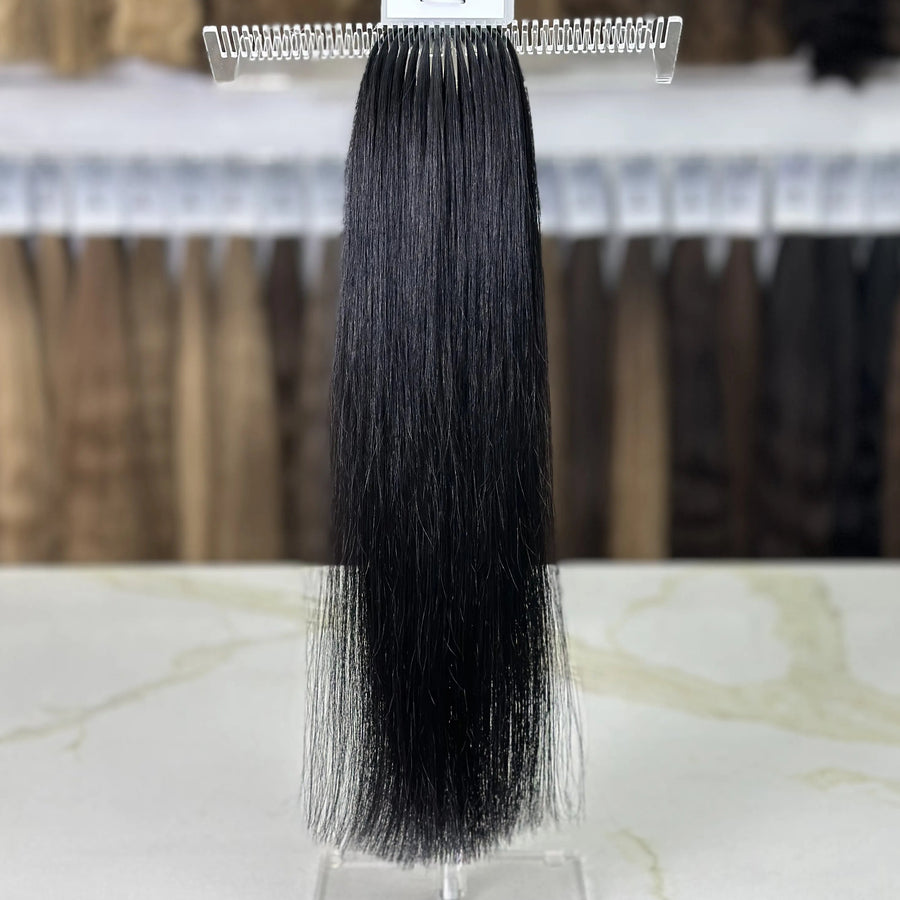 K-tip Slavic hair, colored, straight 20 inch, 78gr, 150str
