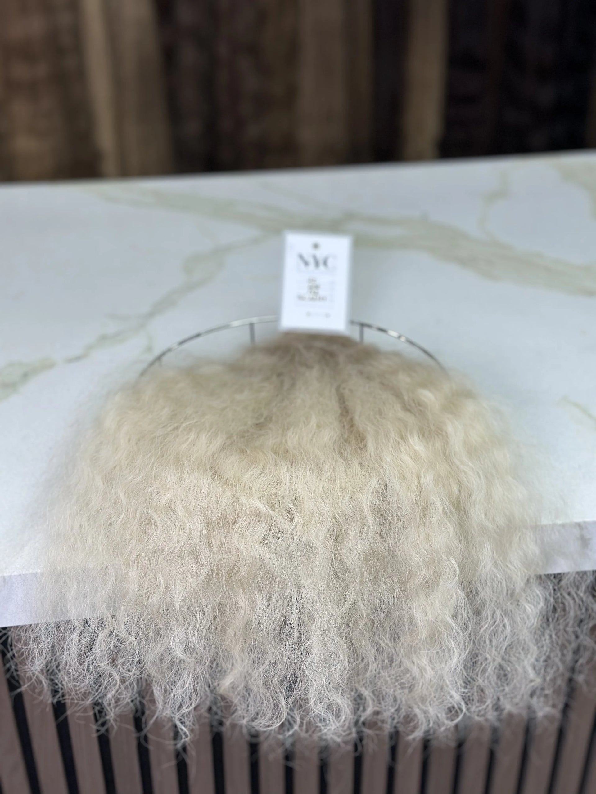 K-tip Slavic hair, colored, curly 22 inch, 132gr, 206str