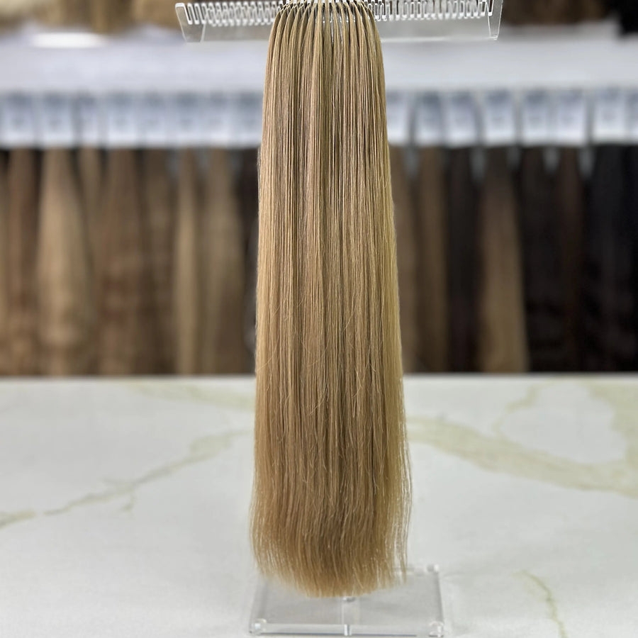 K-tip Slavic hair, colored, straight 22 inch, 100gr, 143 str