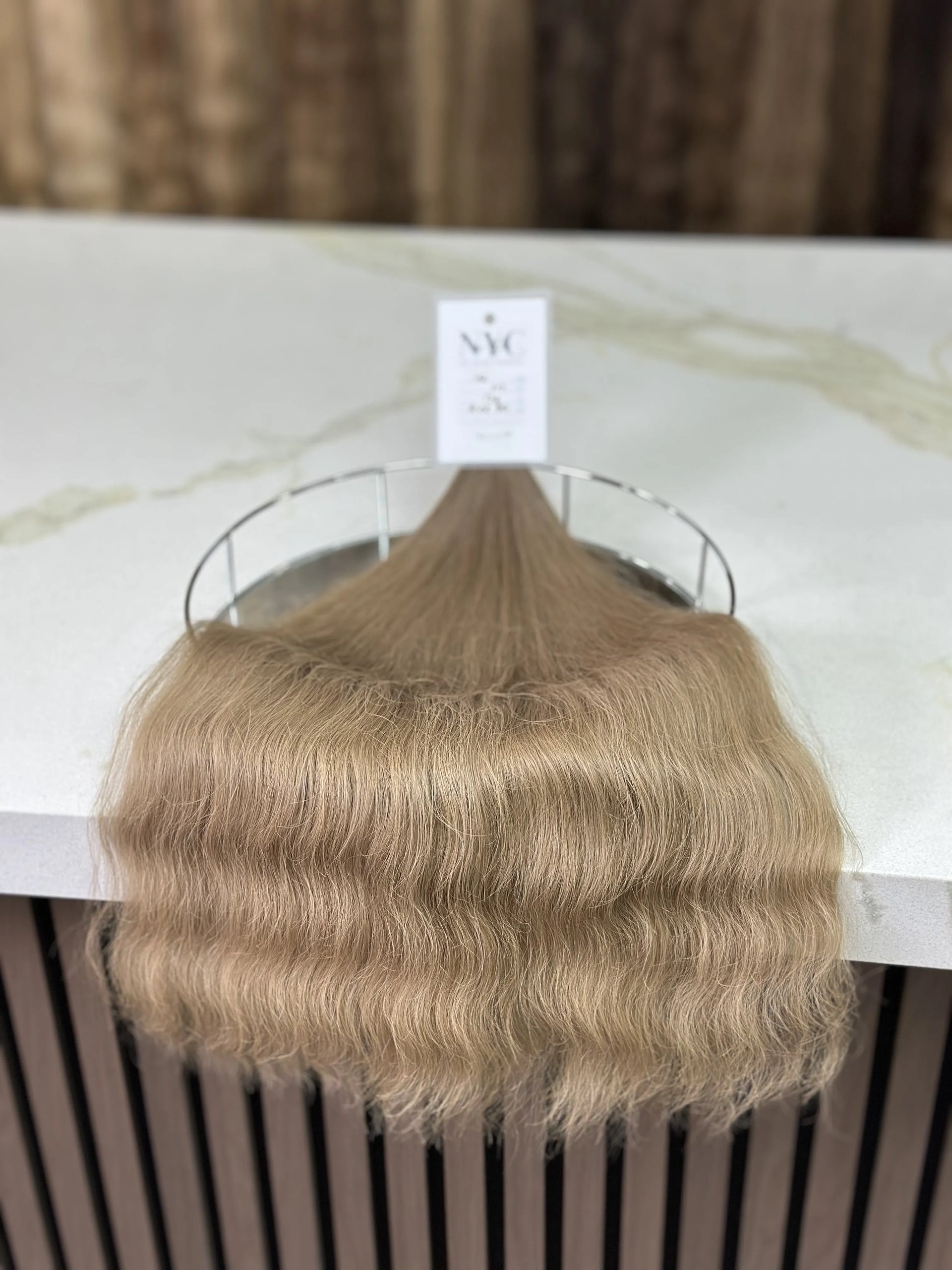 K-tip Slavic hair, colored, wavy 22 inch, 138gr, 213 str