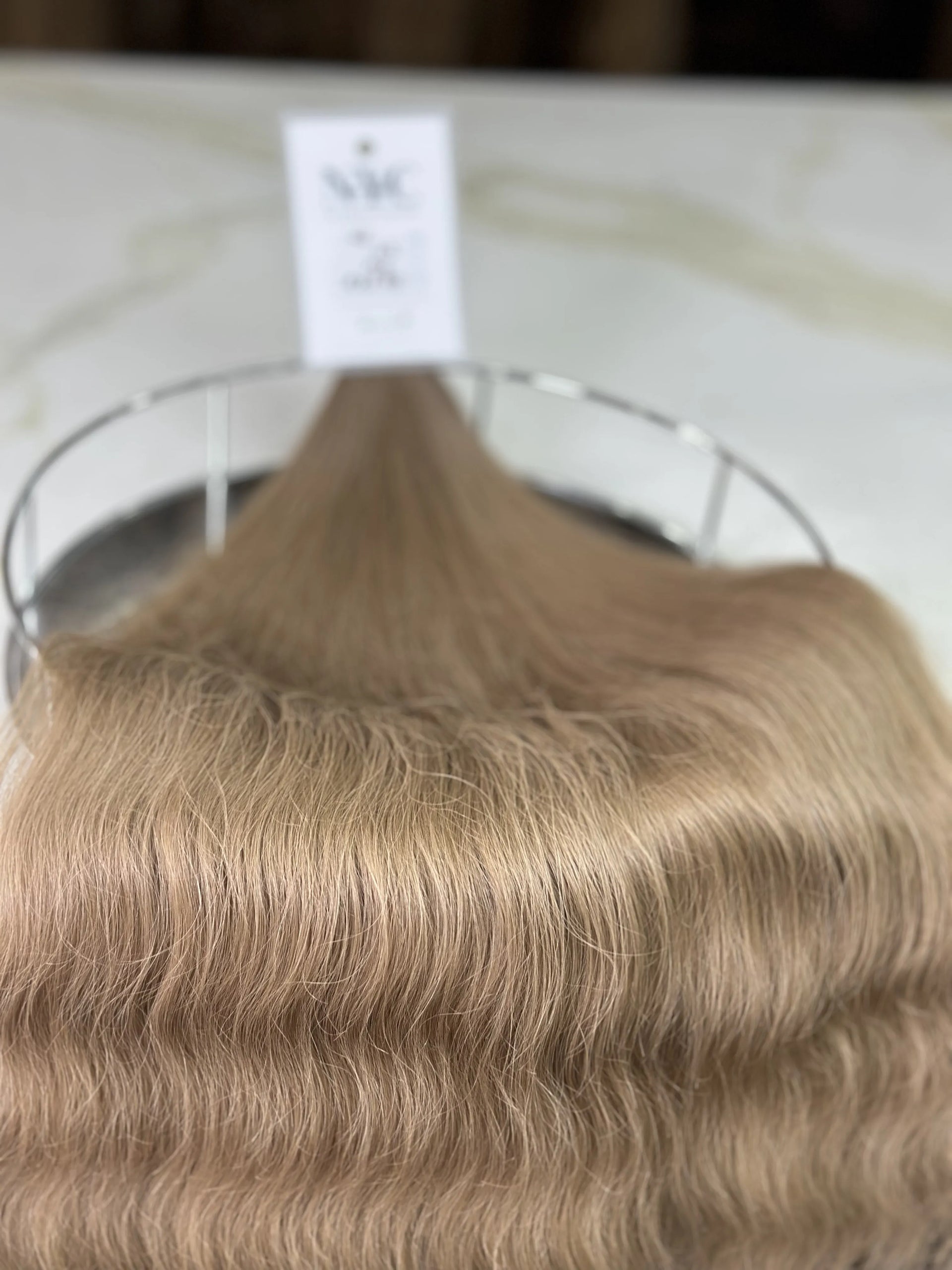 K-tip Slavic hair, colored, wavy 22 inch, 138gr, 213 str