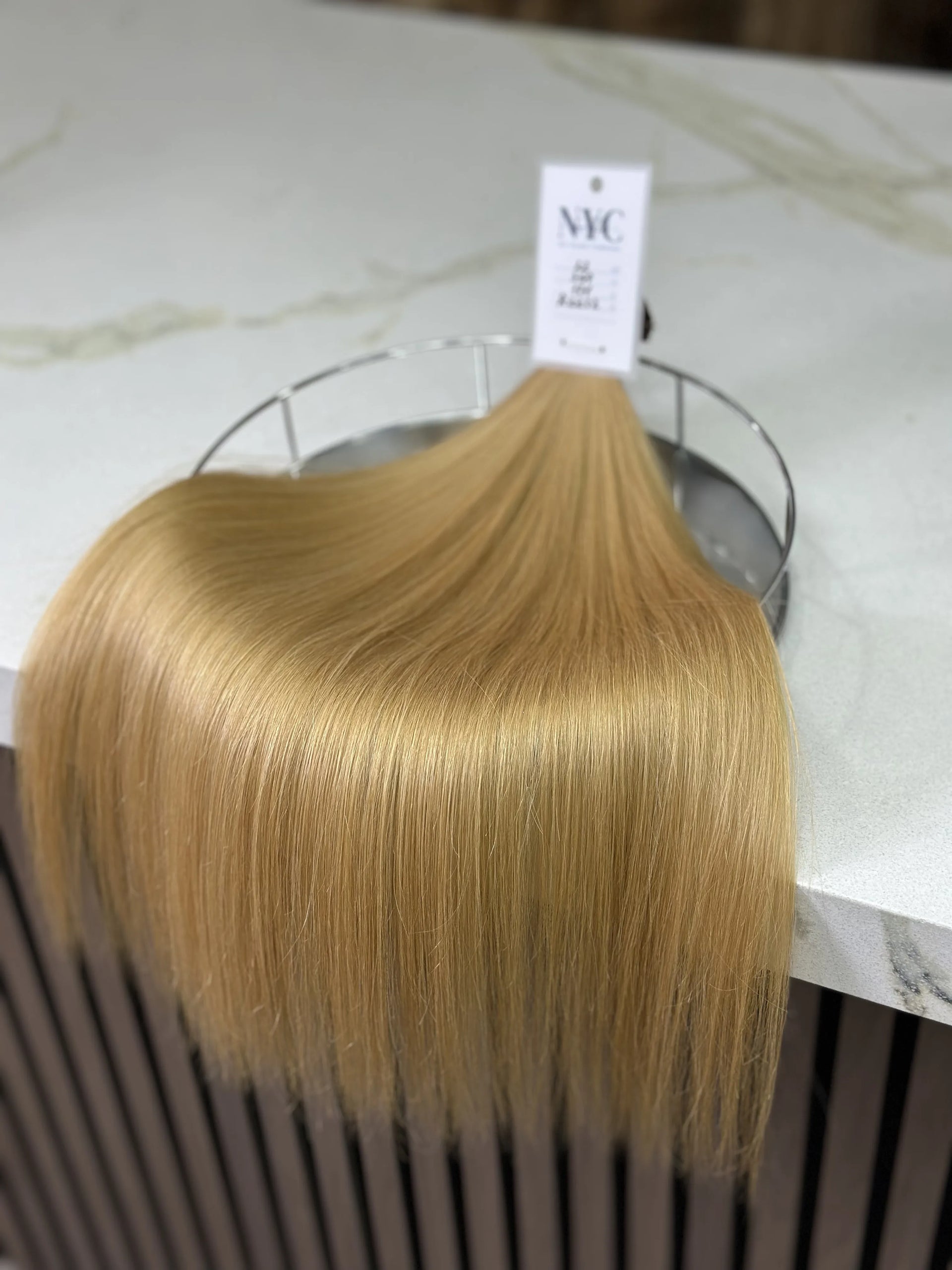 K-tip Slavic hair, colored, straight 22 inch, 171gr, 364 str