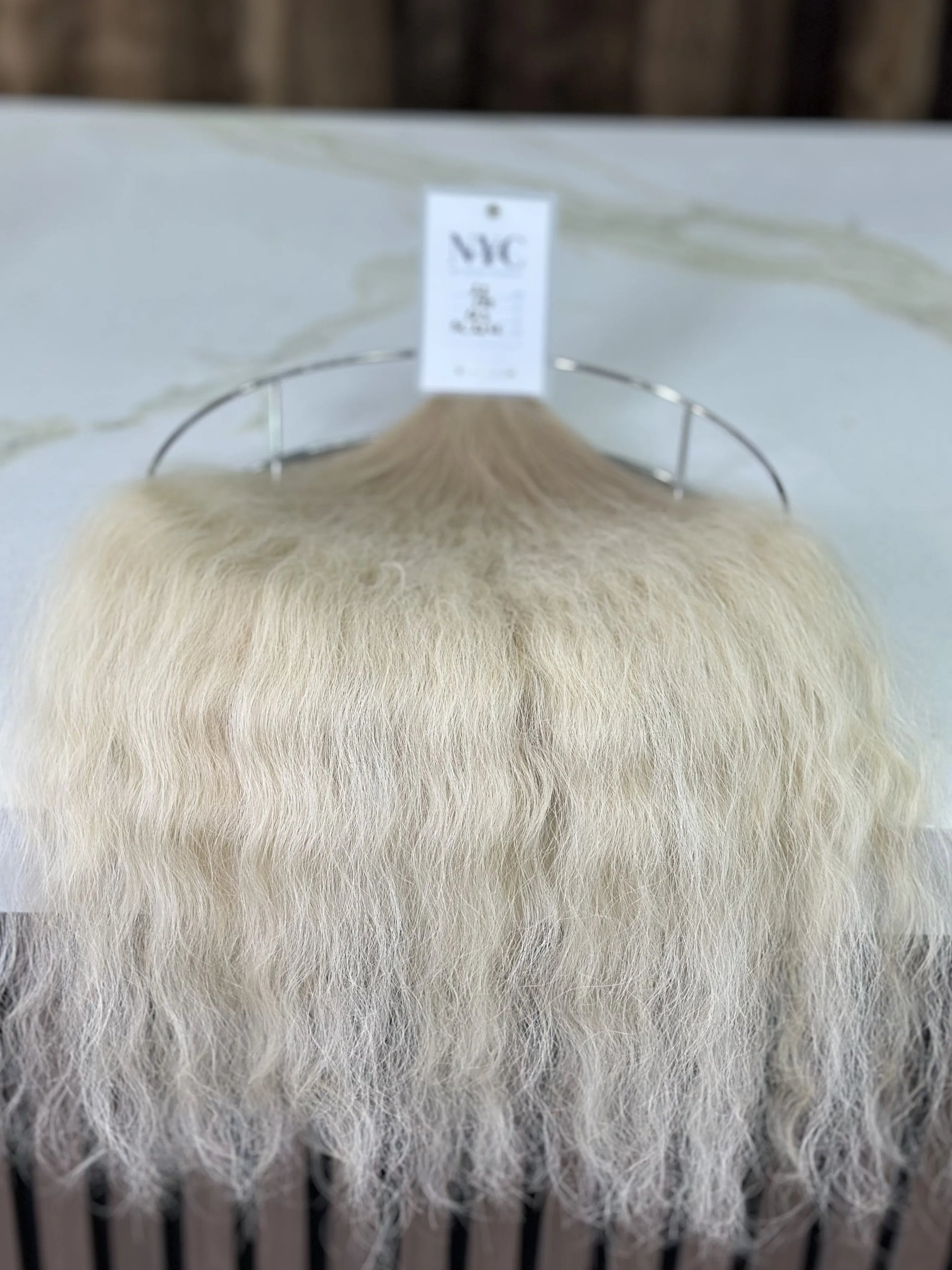 K-tip Slavic hair, colored, curly 22 inch, 123gr, 190str