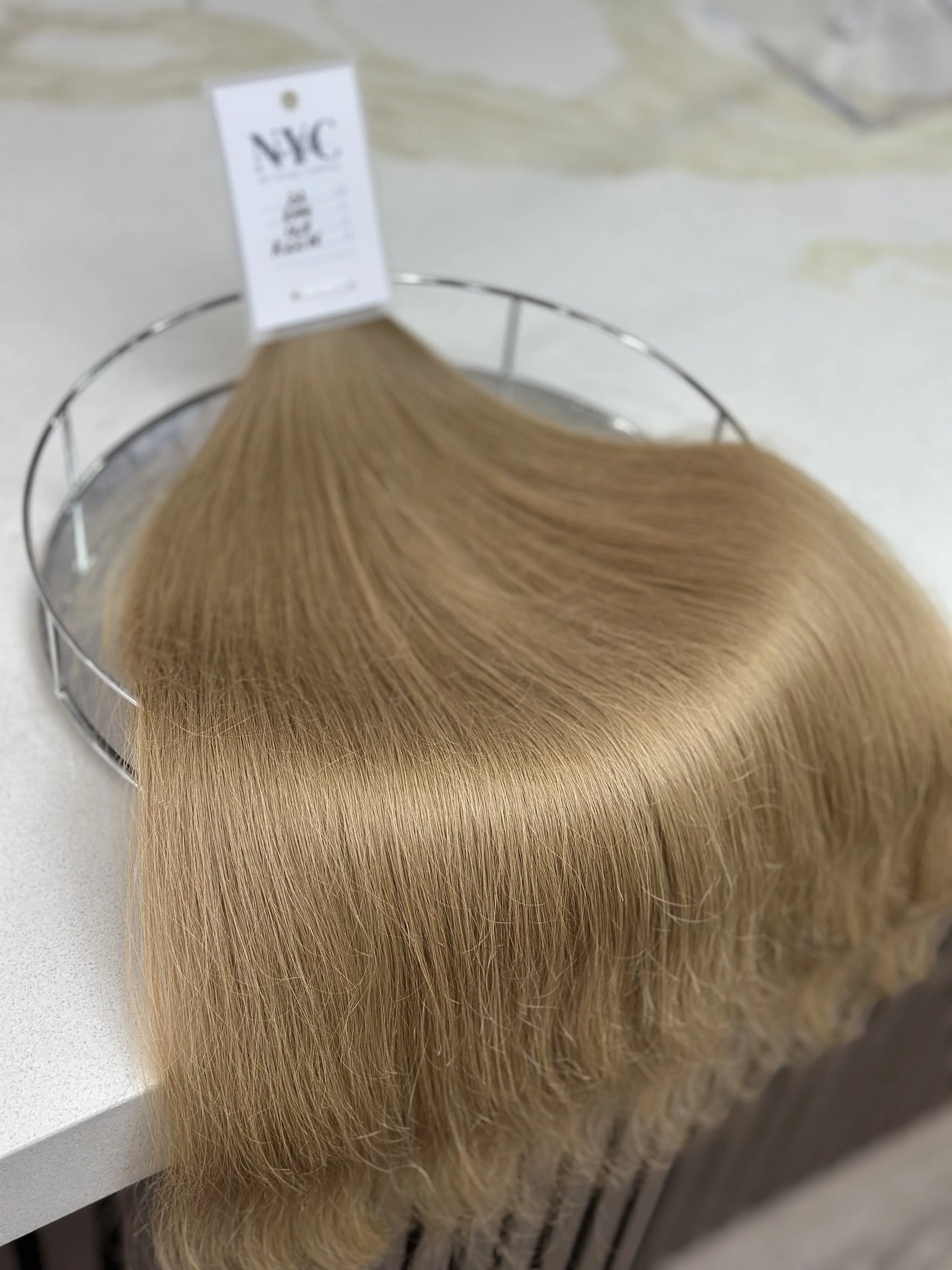 K-tip Slavic hair, colored, wavy 22 inch, 129gr, 244 str