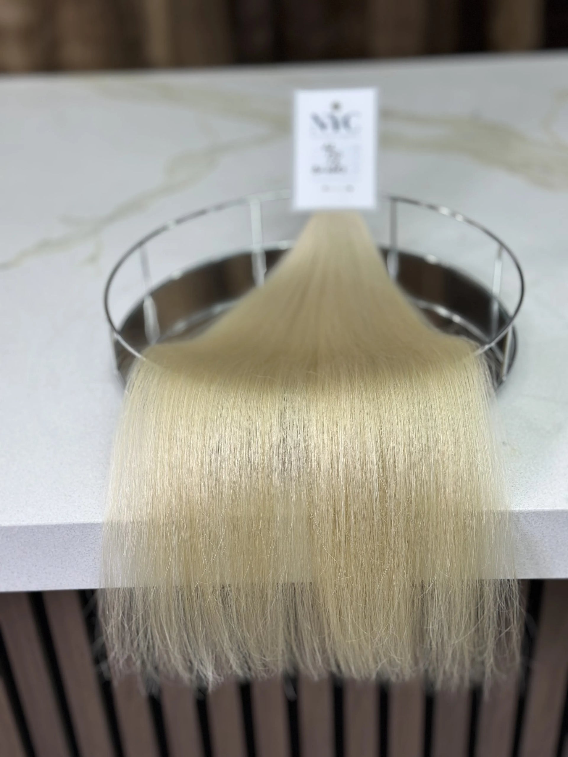 K-tip Slavic hair, colored, straight 22 inch, 56gr, 130 str