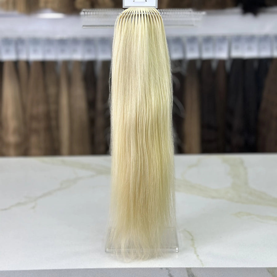 K-tip Slavic hair, colored, wavy 22 inch, 73gr, 130 str