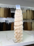 Premium Slavic Hair Blonde Curly Bulk 24 Inch | LuxHairNYC