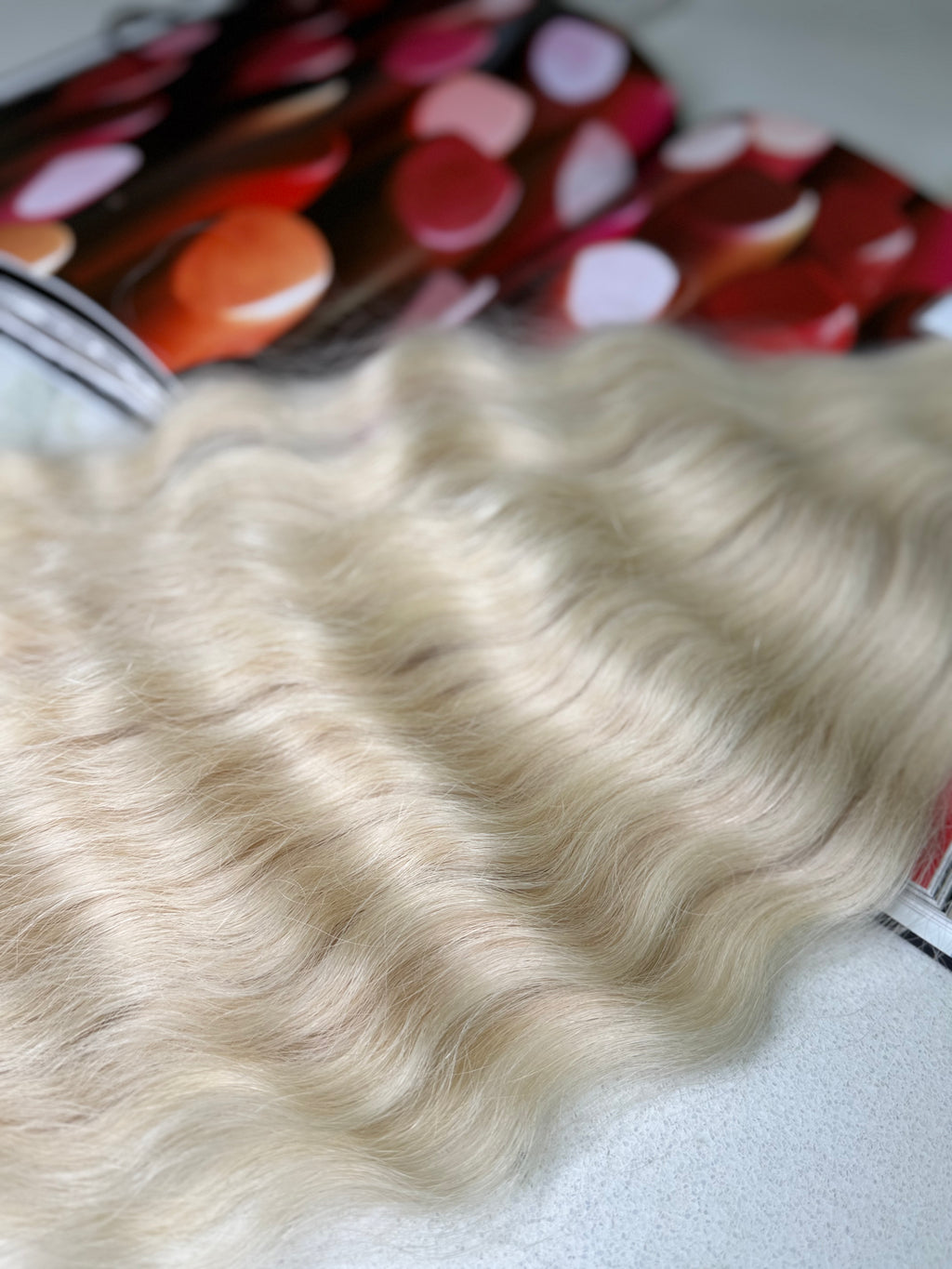 Premium Slavic Hair Blonde Curly Bulk 24 Inch | LuxHairNYC