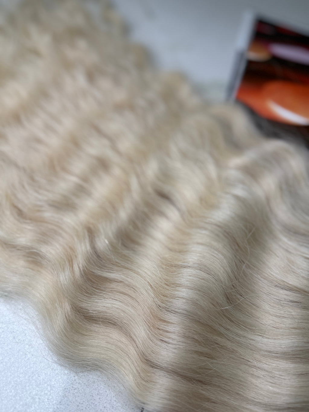 Premium Slavic Hair Blonde Curly Bulk 24 Inch | LuxHairNYC
