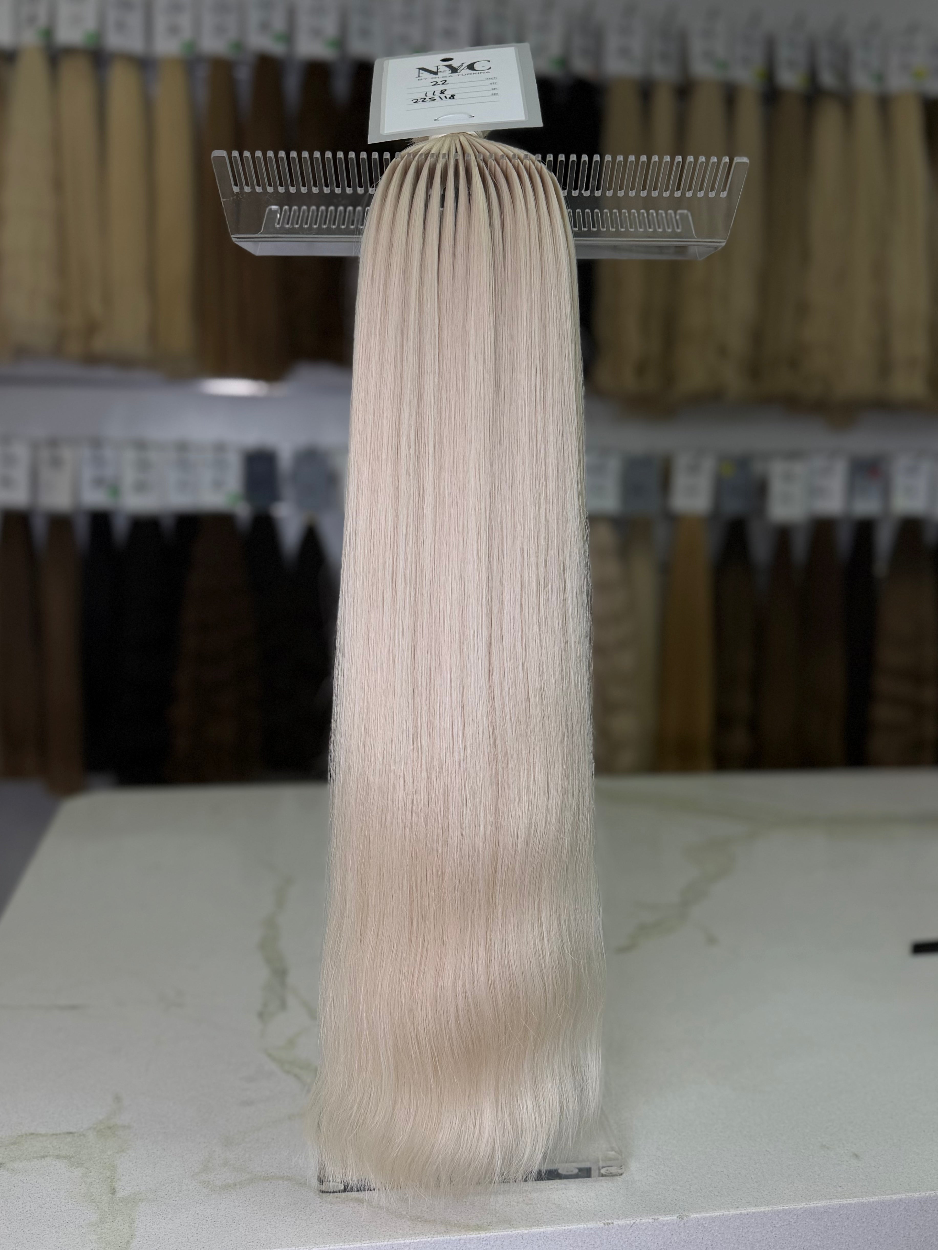 Premium Slavic Hair Blonde Wavy Bulk 22 Inch | LuxHairNYC