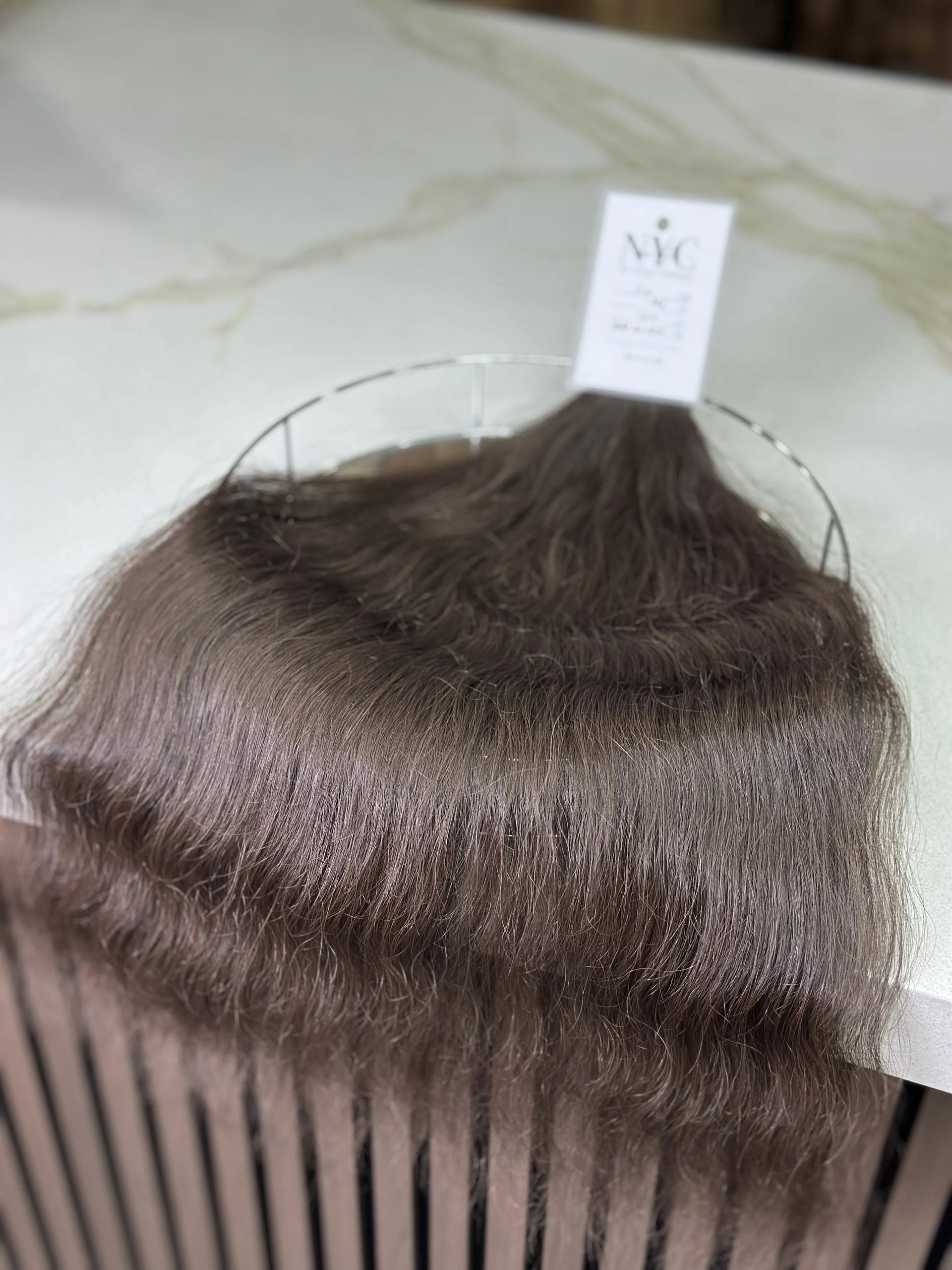 K-tip Slavic hair, colored, wavy 22 inch, 129gr, 196str