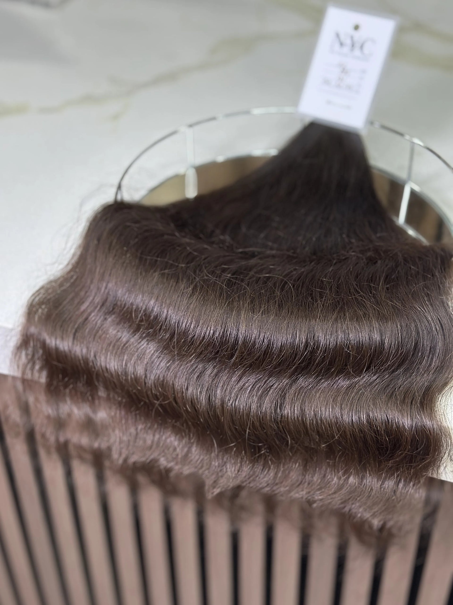 K-tip Slavic hair, colored, wavy 22 inch, 131gr, 197str