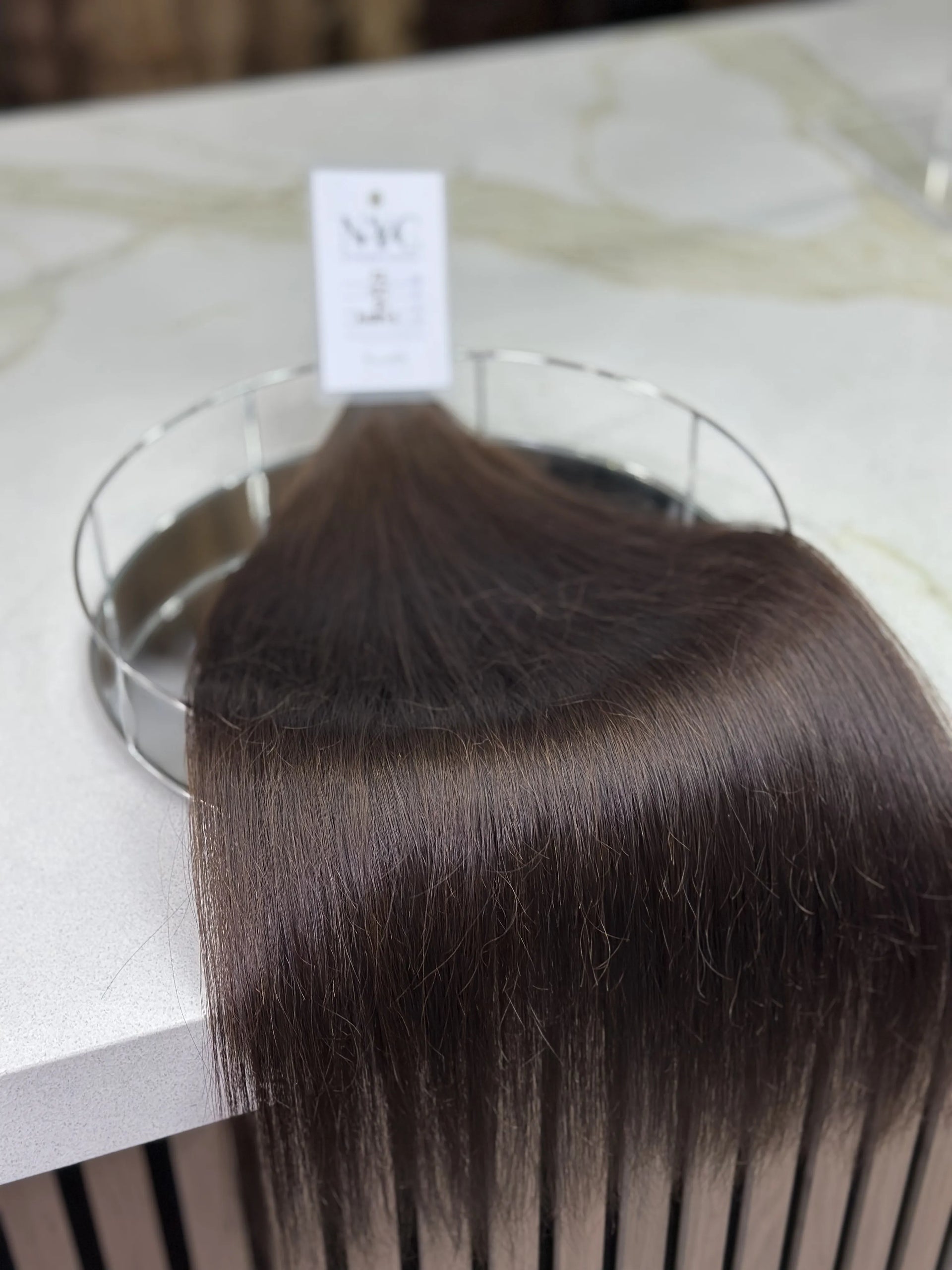 K-tip Slavic hair, colored, straight 22 inch, 94gr, 160str