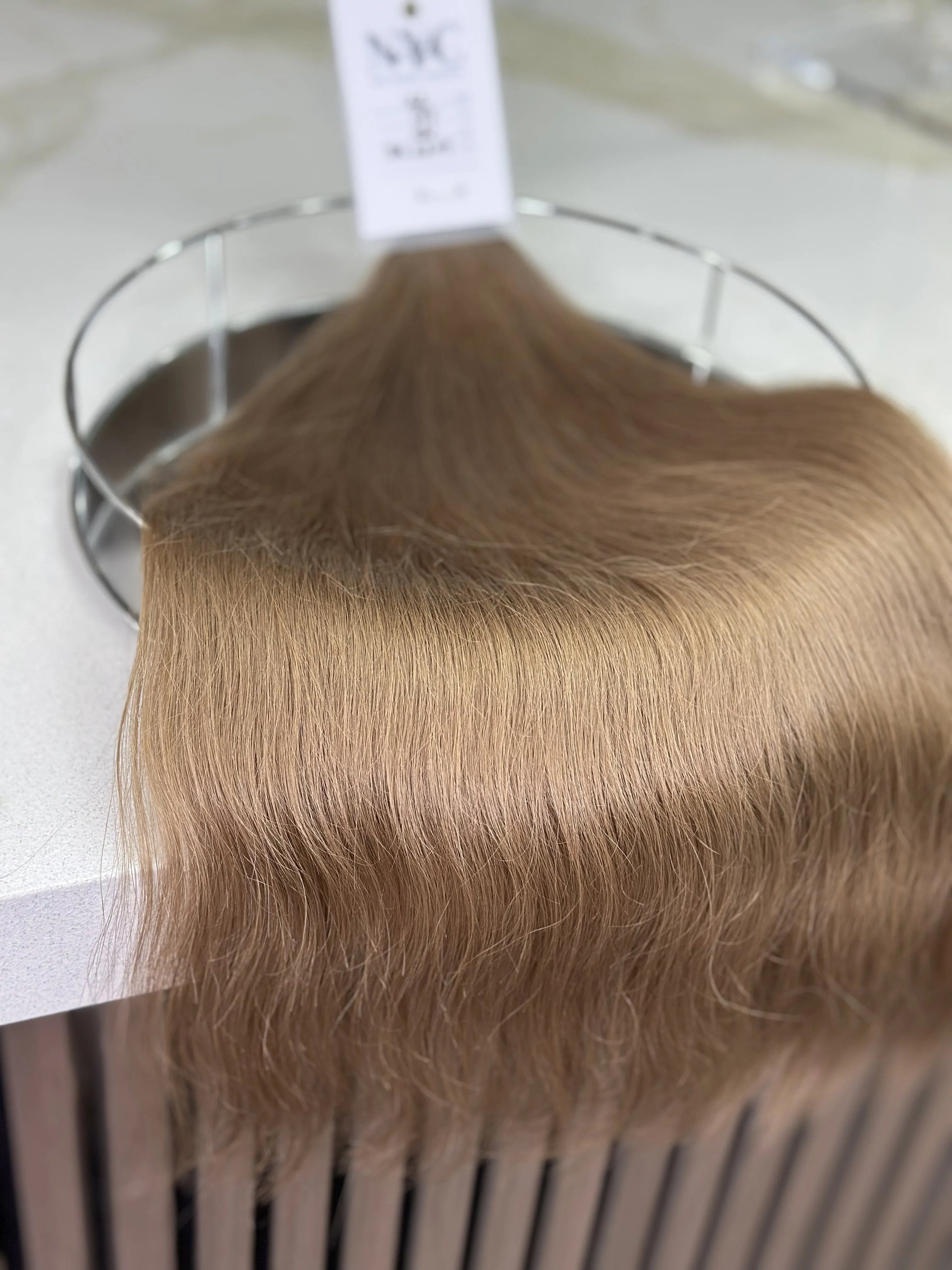 K-tip Slavic hair, colored, wavy 22 inch, 121gr, 177str