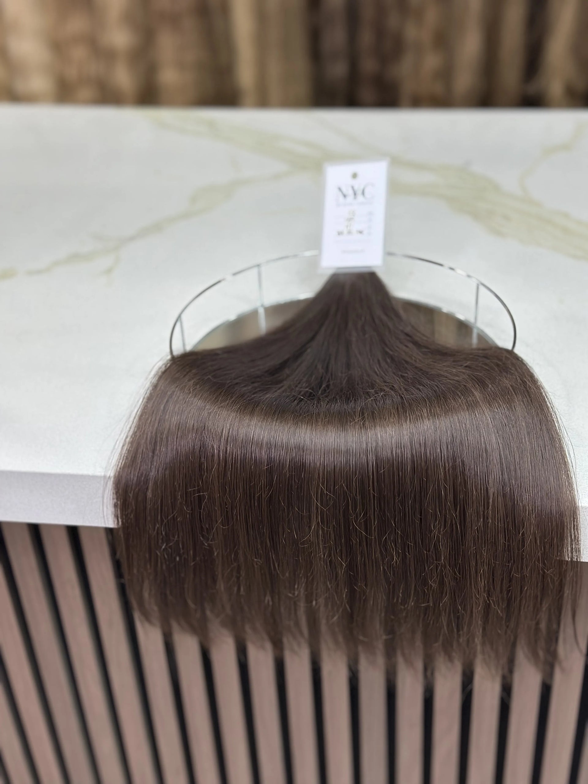 K-tip Slavic hair, colored, straight 22 inch, 111gr, 187str