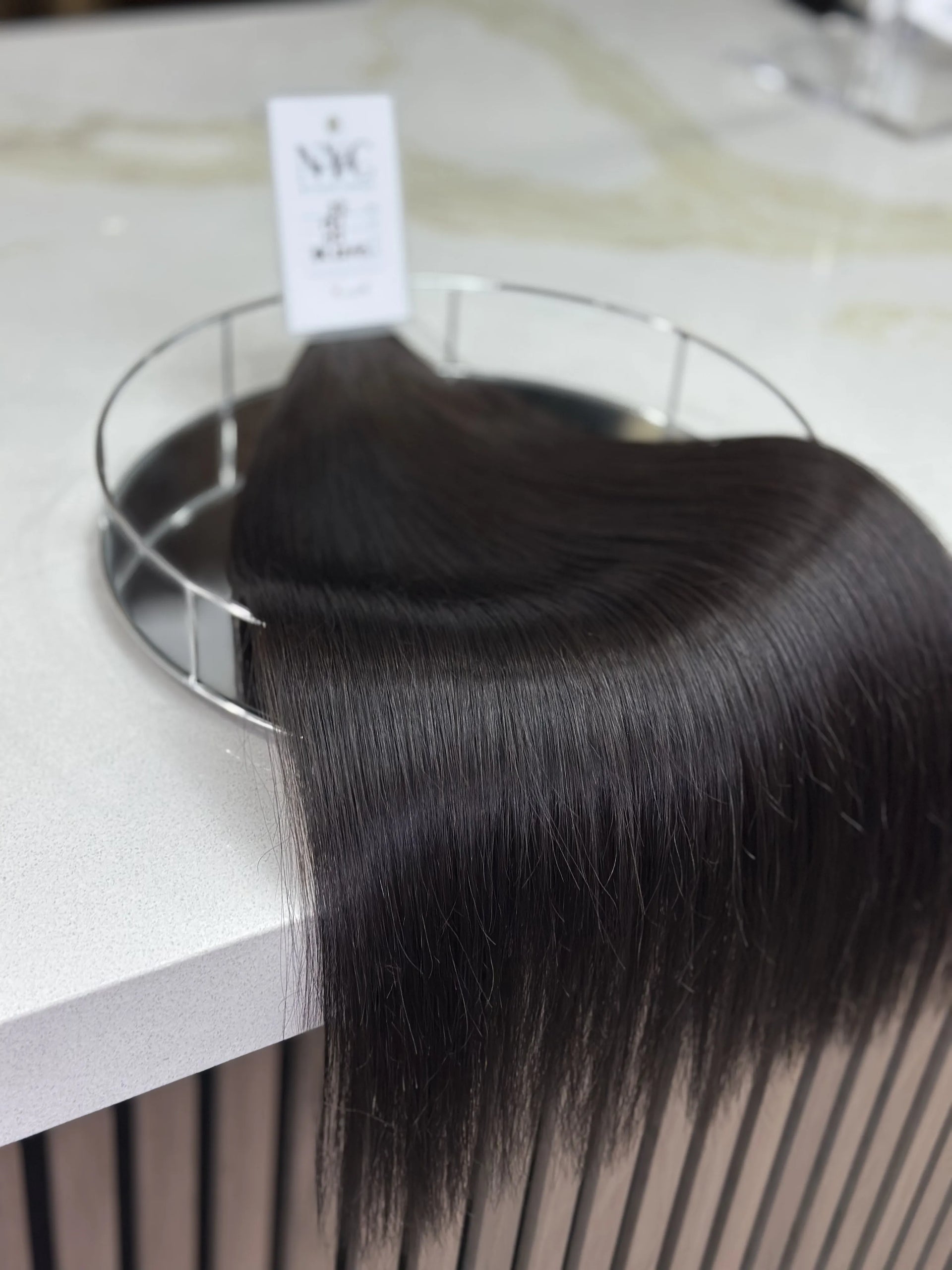 K-tip Slavic hair, colored, straight 22 inch, 117gr, 191str