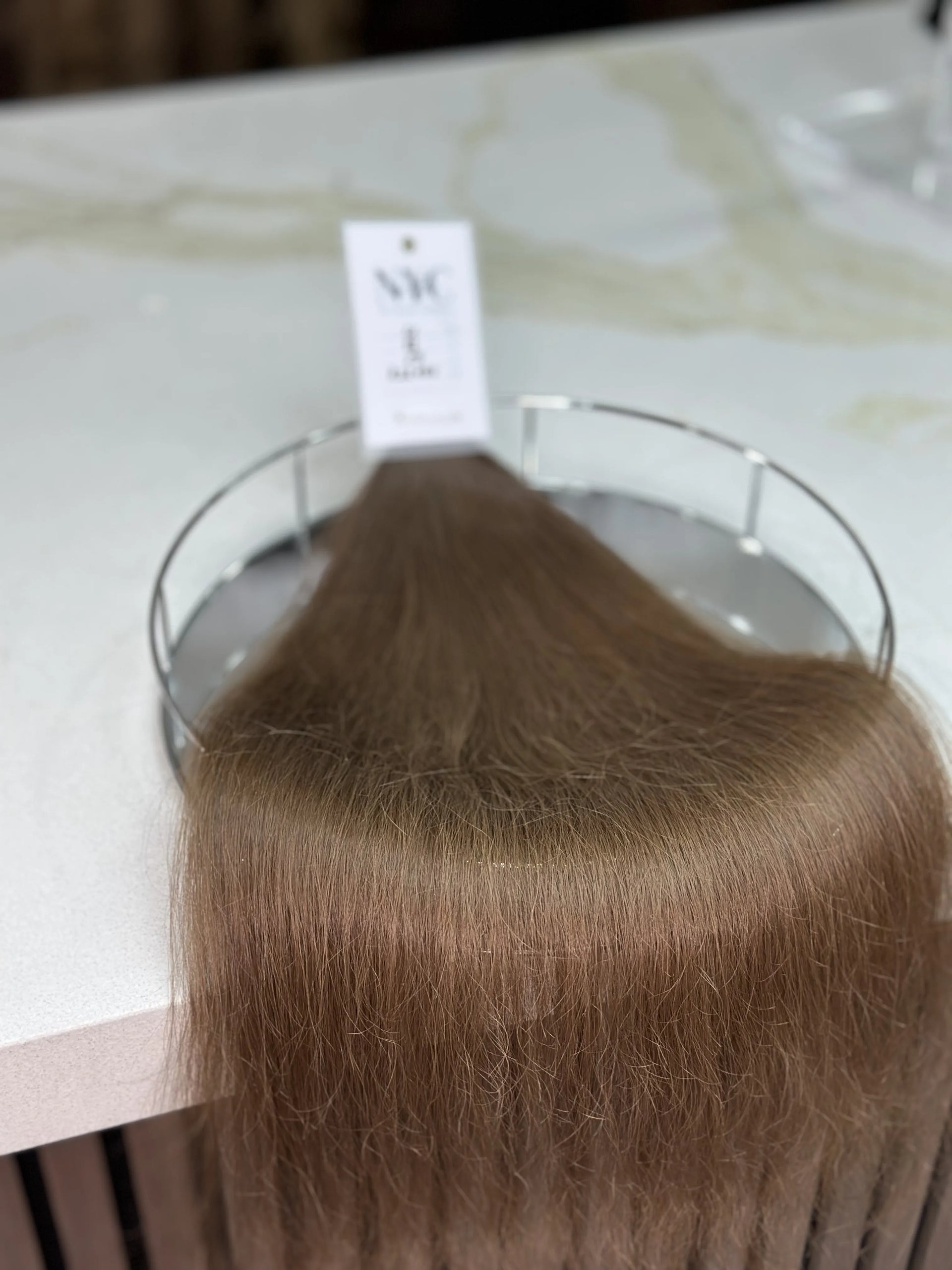 K-tip Slavic hair, colored, wavy 22 inch, 129gr, 193str