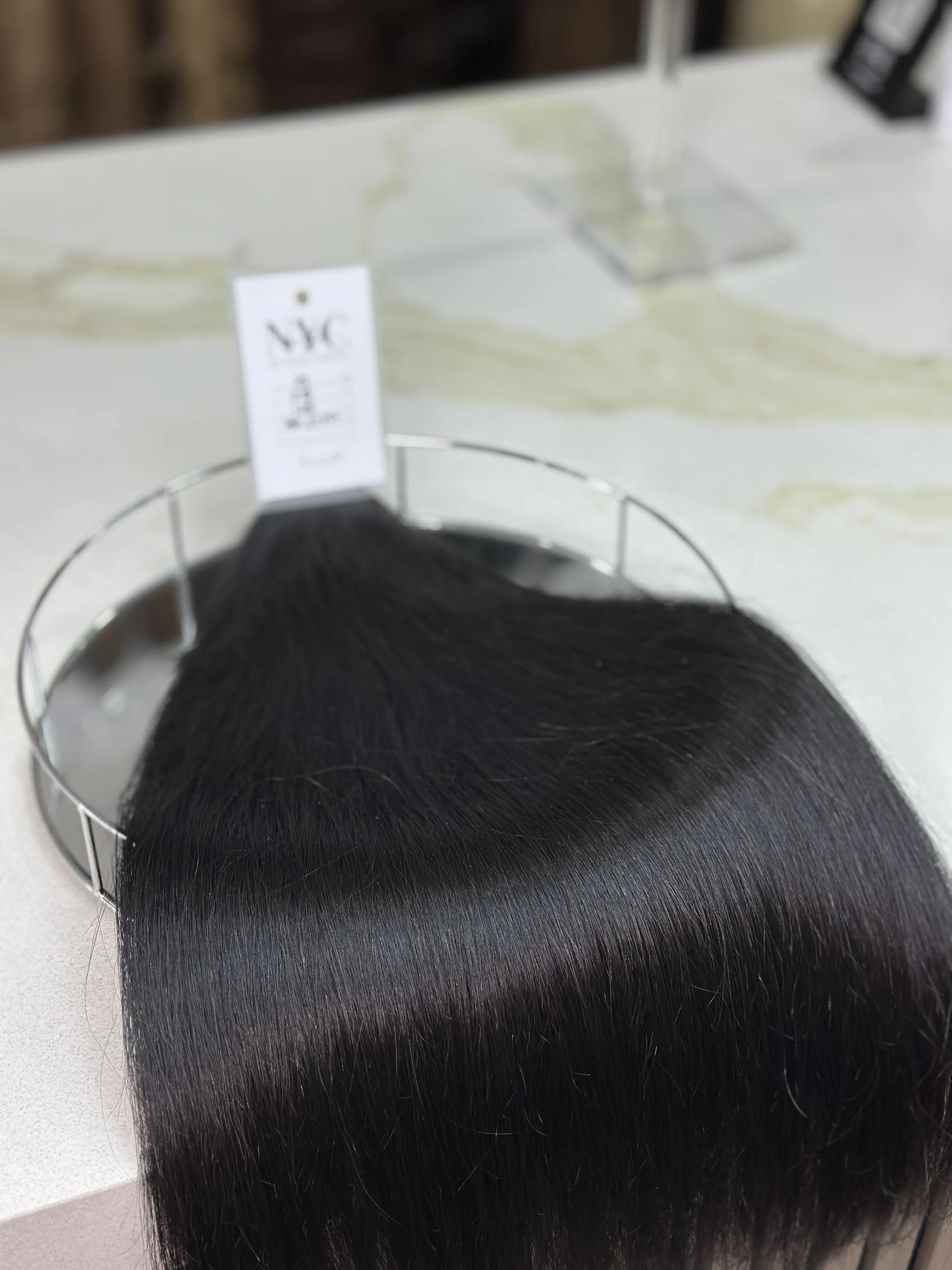 K-tip Slavic hair, colored, straight 22 inch, 129gr, 216str