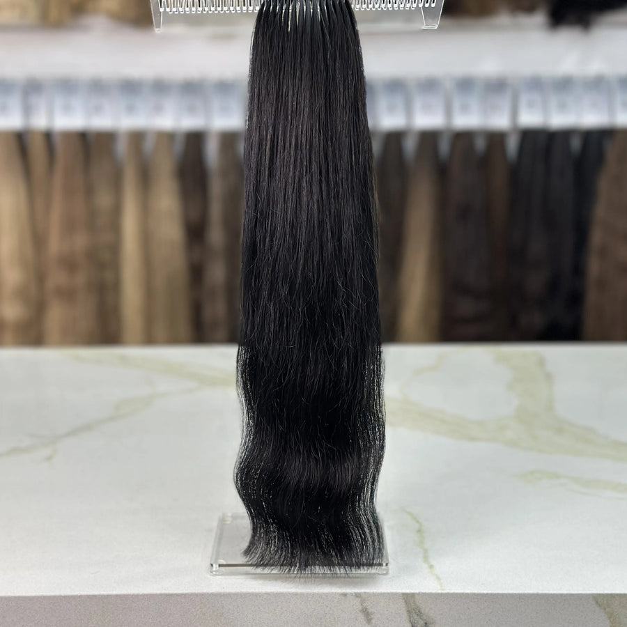 K-tip Slavic hair, colored, wavy 22 inch, 108gr, 205str
