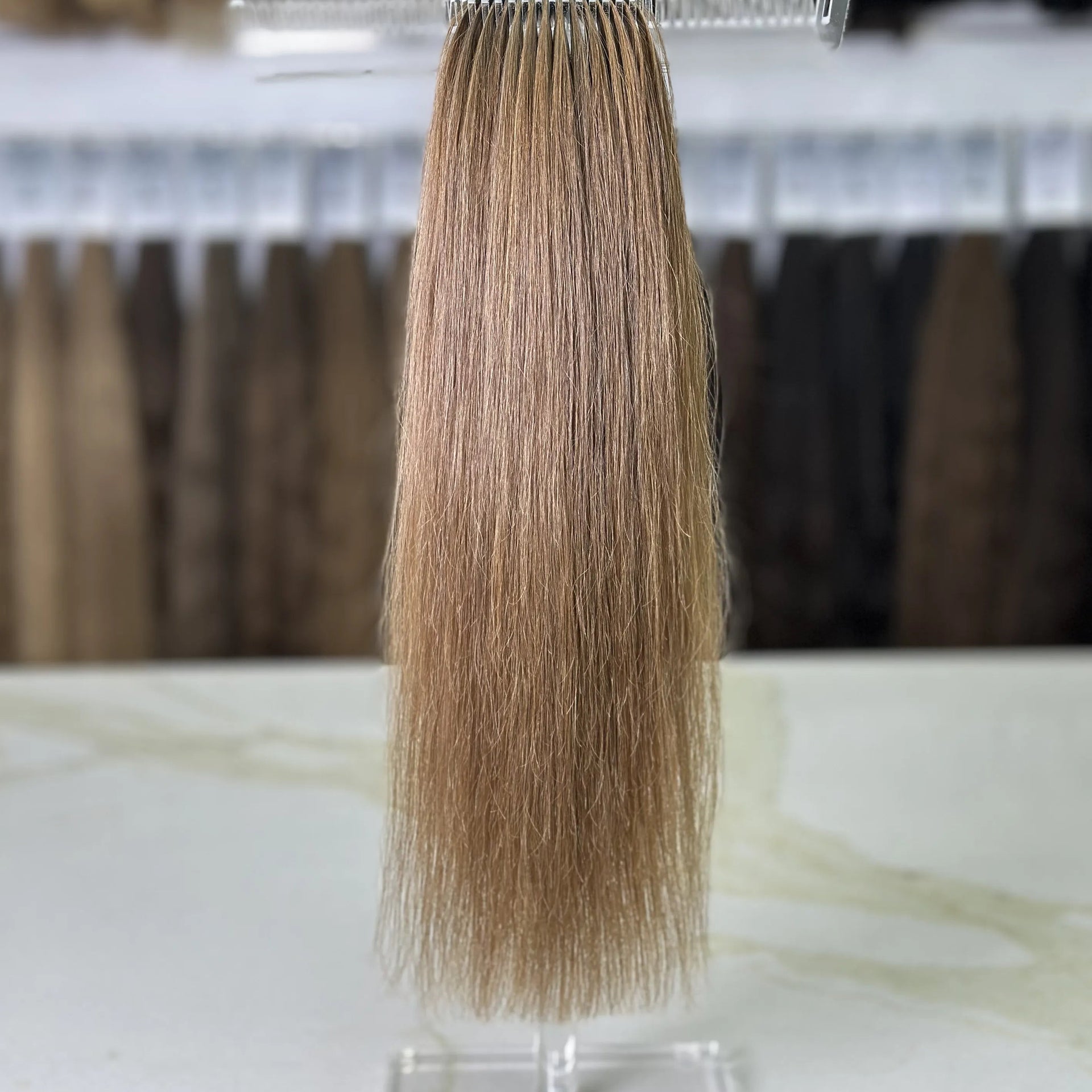 K-tip Slavic hair, colored, straight 20 inch, 85gr, 200str