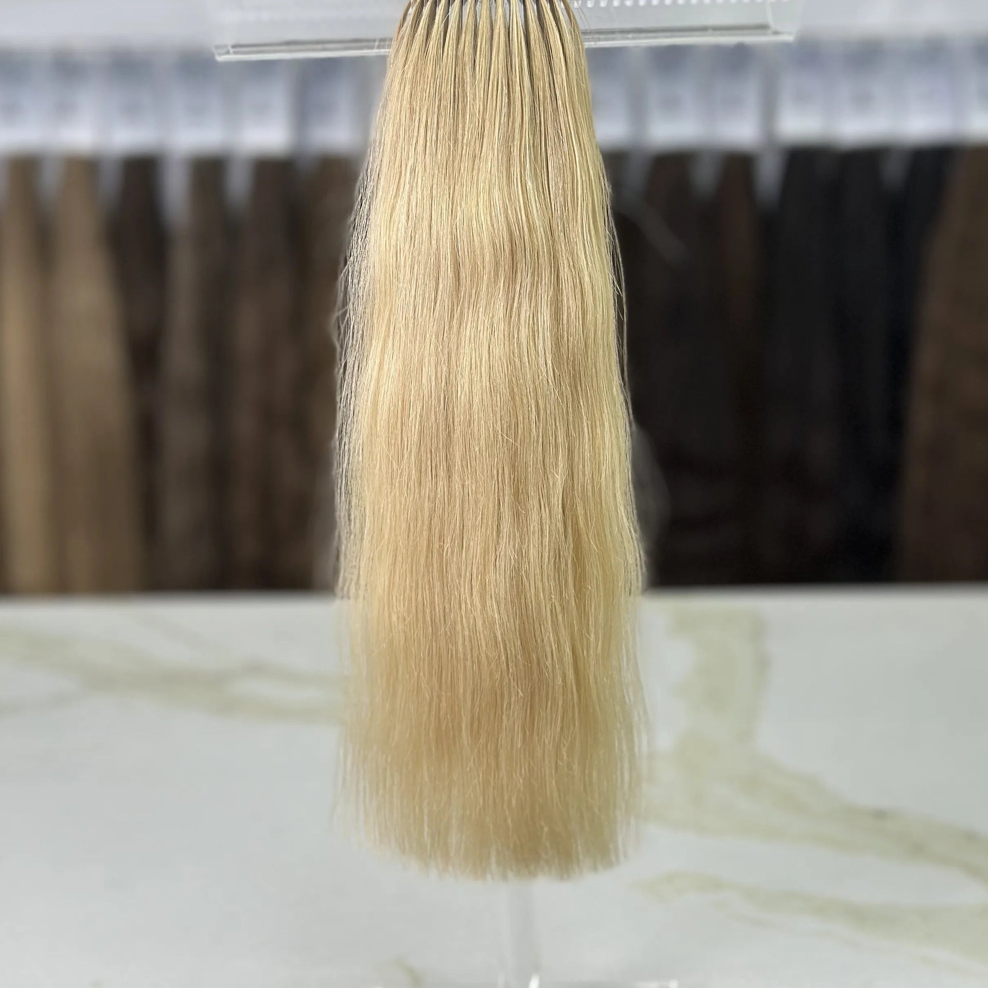 K-tip Slavic hair, colored, wavy 18 inch, 65gr, 156str