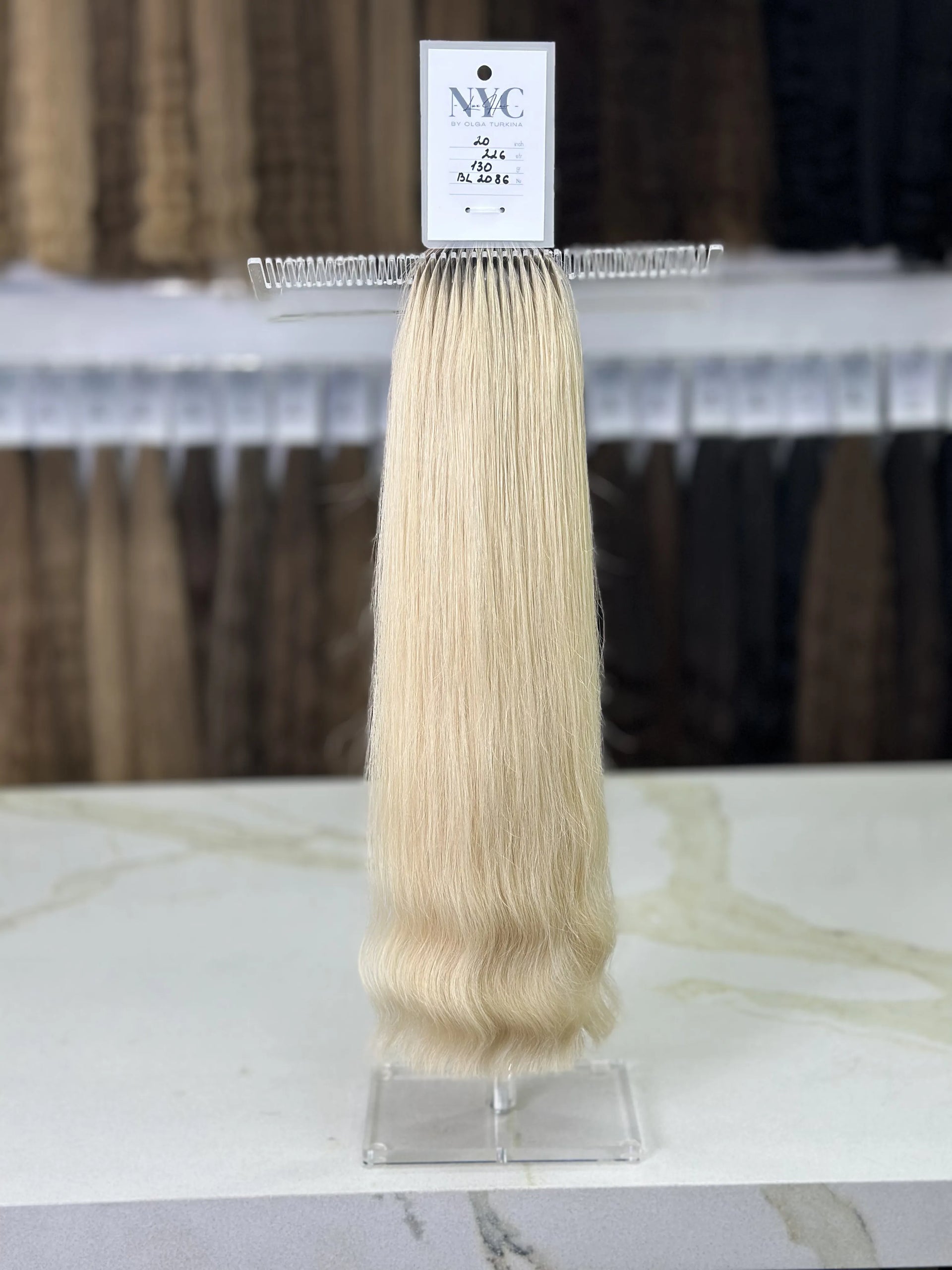 K-tip Slavic hair, colored, wavy 20 inch, 130gr, 226str