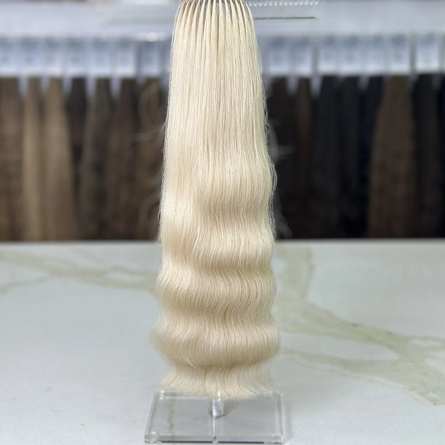 K-tip Slavic hair, colored, wavy 20 inch, 80gr, 171str