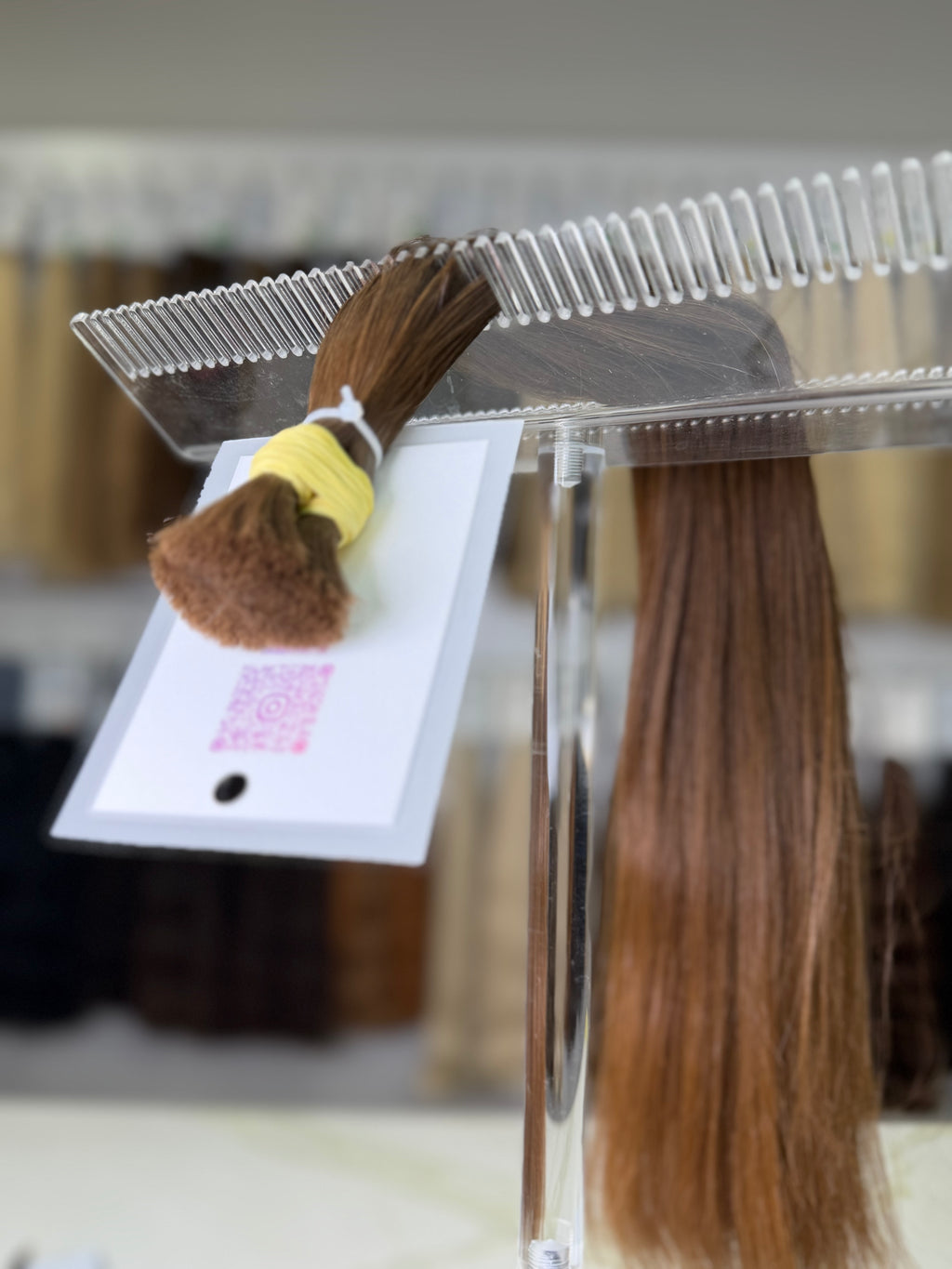Premium Slavic Hair Brown Straight Bulk 22 Inch | LuxHairNYC