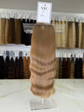 Premium Slavic Colored Hair Light Brown Wavy Bulk 20 Inch | LuxHairNYC