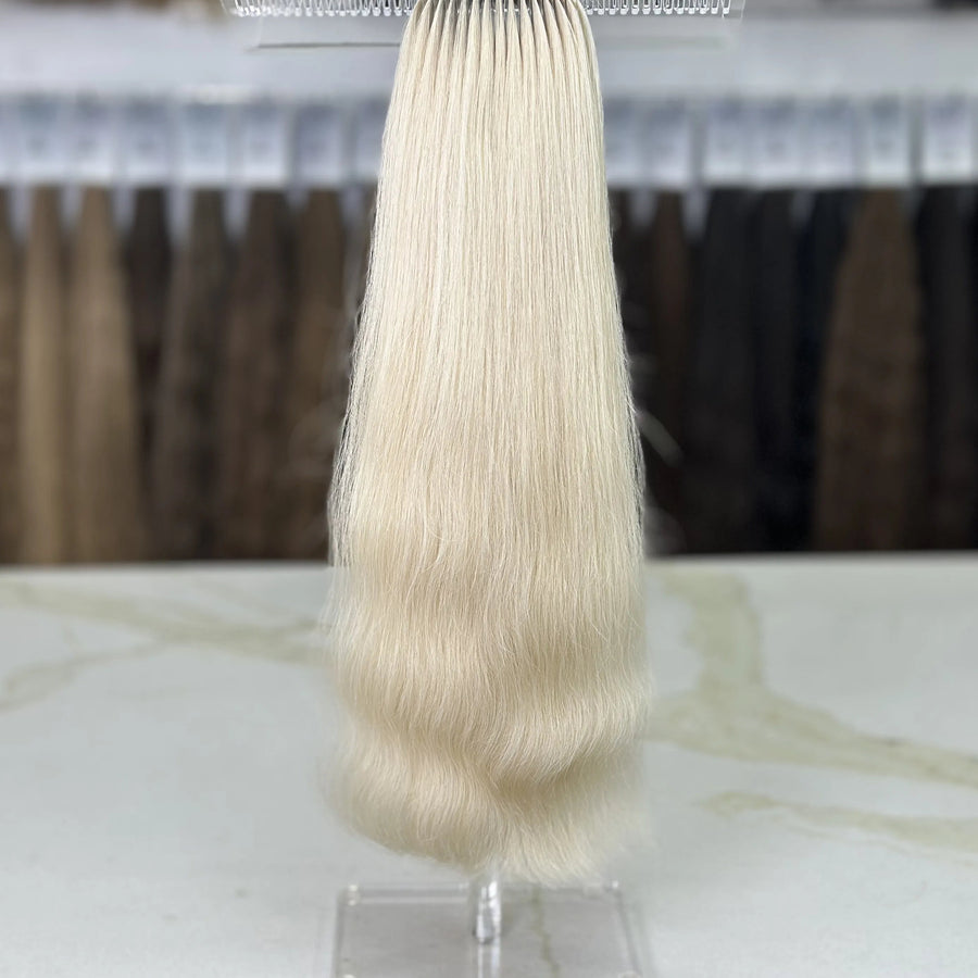 K-tip Slavic hair, colored, wavy 18 inch, 110gr, 194str