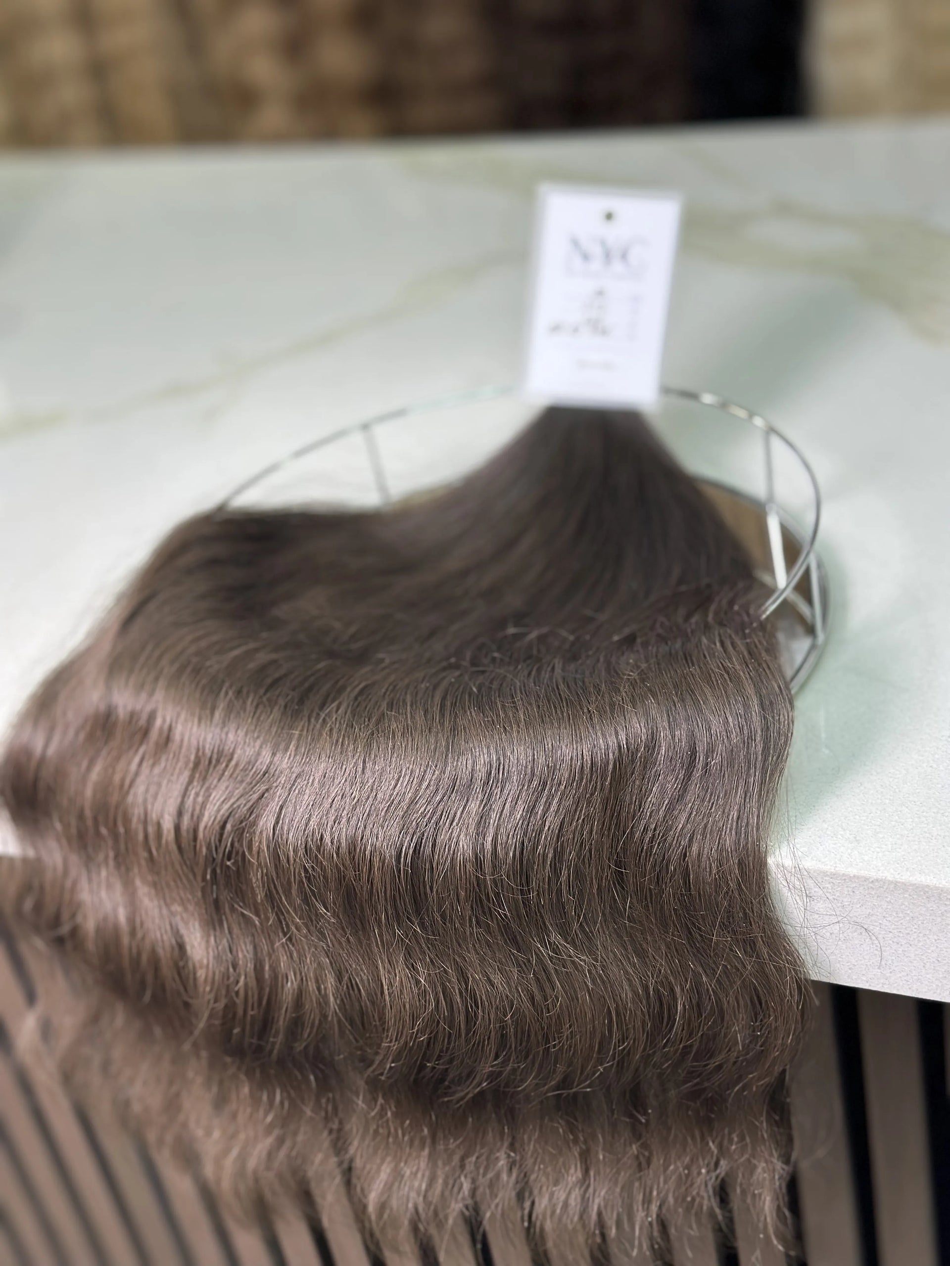 K-tip Slavic hair, colored, wavy 22 inch, 126gr, 243str