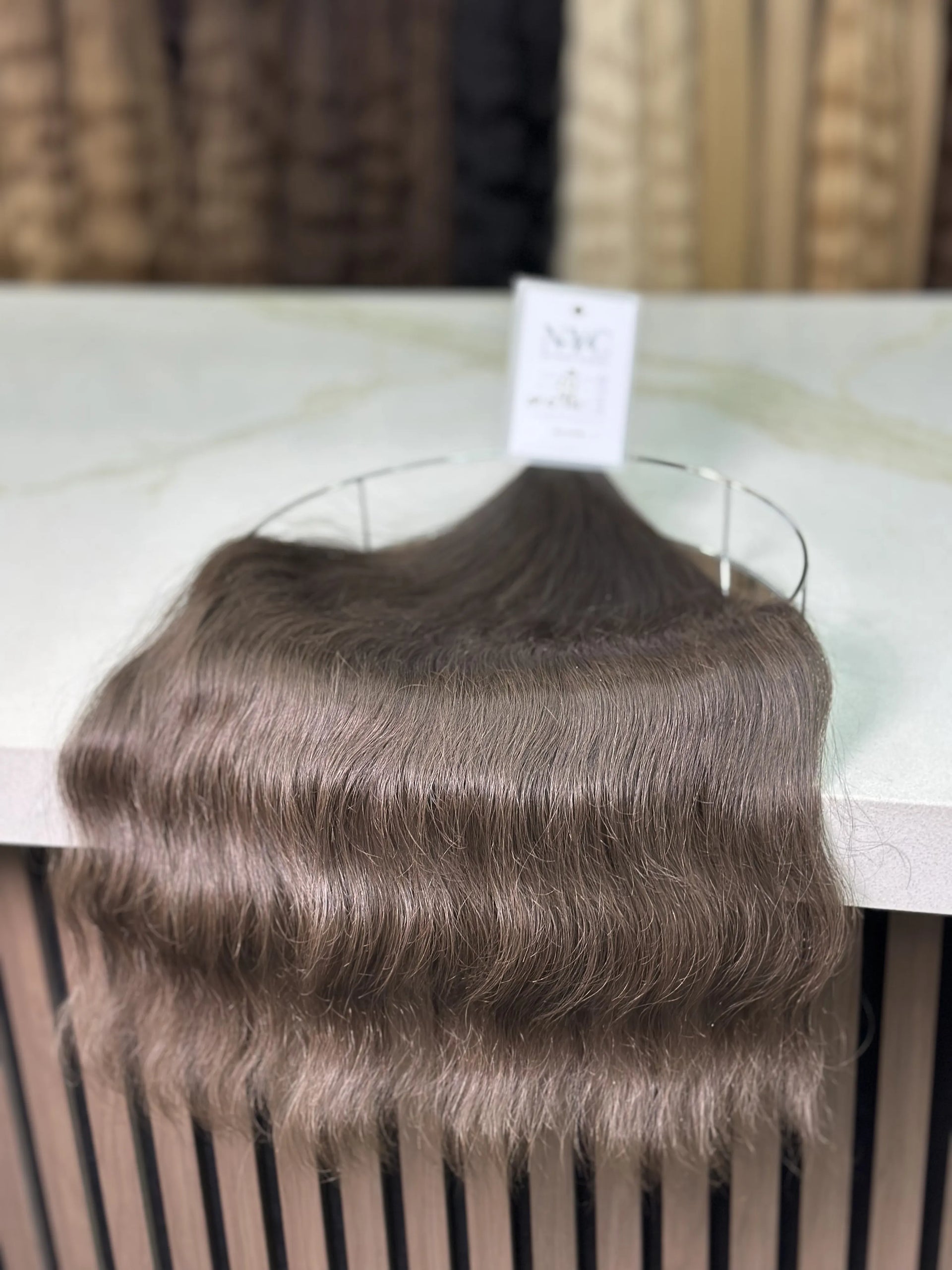 K-tip Slavic hair, colored, wavy 22 inch, 126gr, 243str