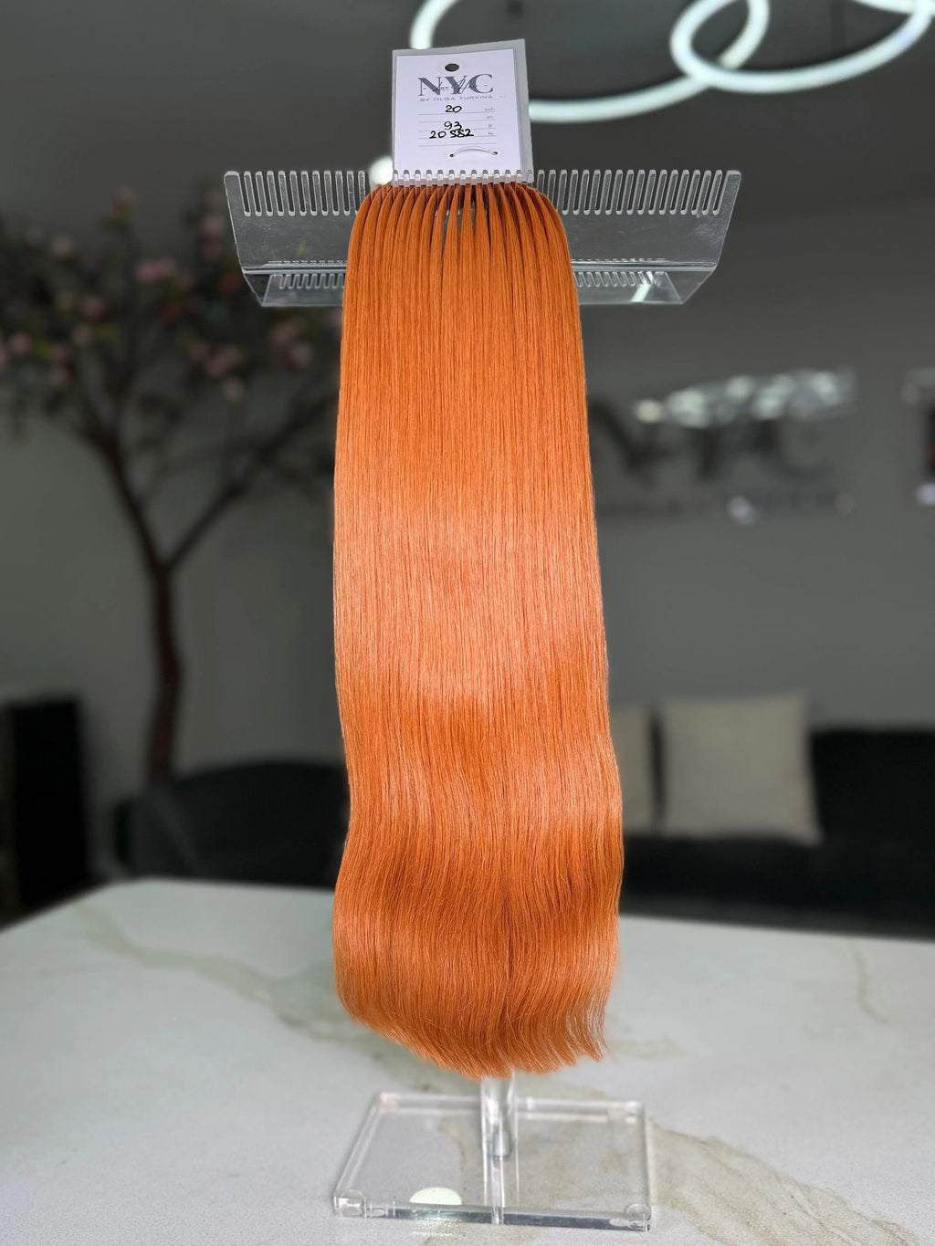 Discover Premium Slavic Bulk Hair Straight – Copper Red 20" LUXHAIRNYCSHOP