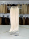 Premium Slavic Bulk Hair Straight – Blonde Ombre 22"