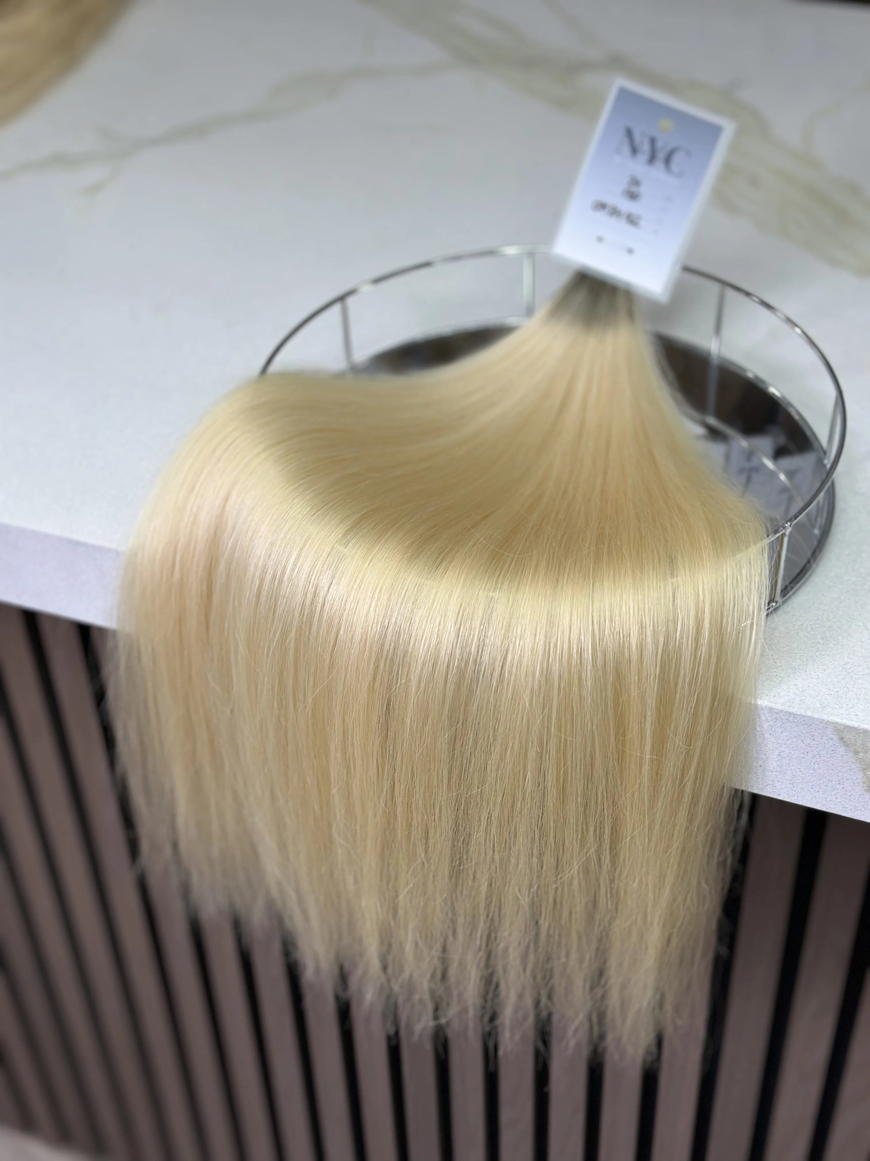 K-tip Slavic hair, colored, straight 24 inch, 80gr, 130str - LUXHAIRNYCSHOP
