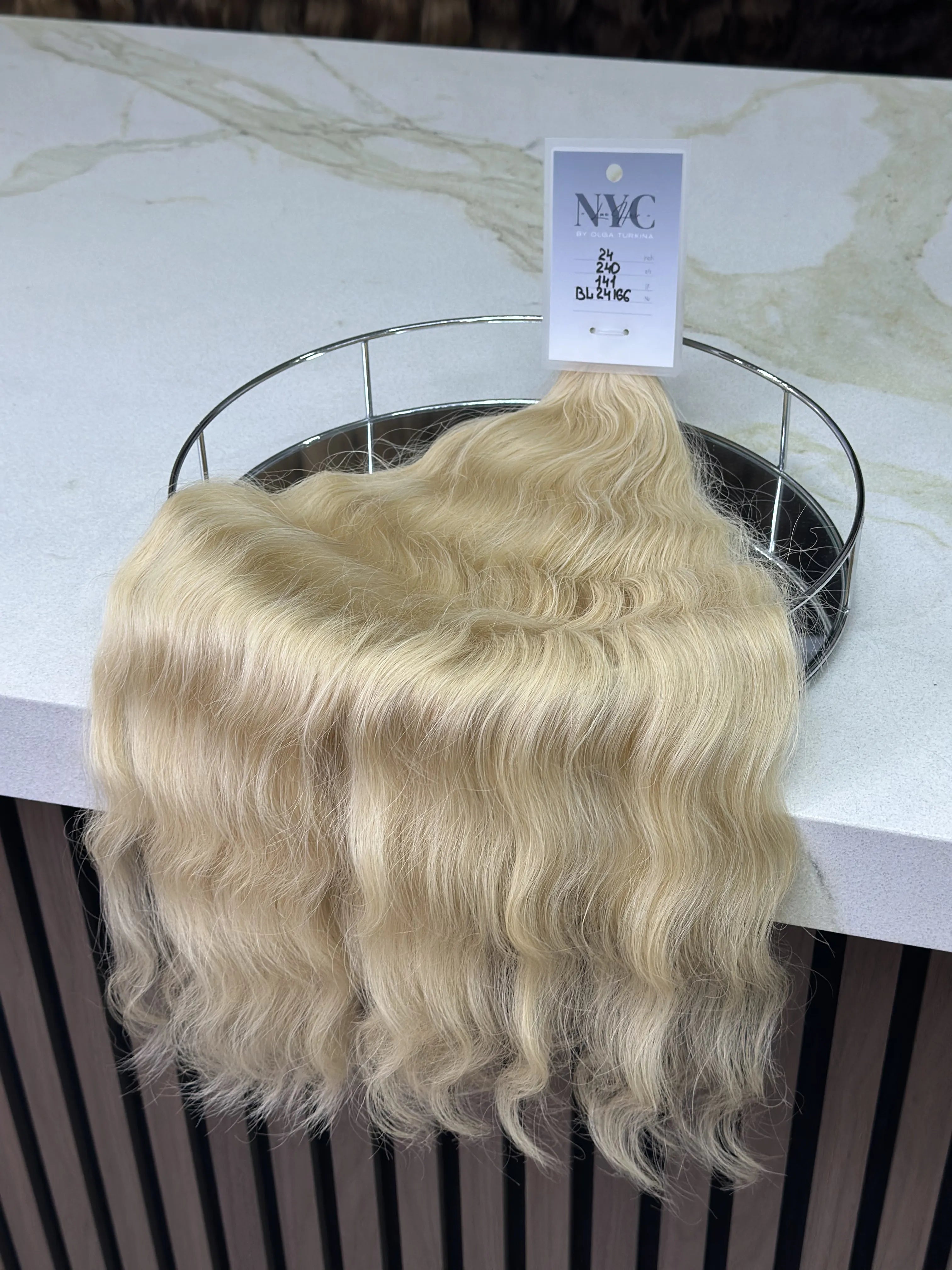 K-tip Slavic hair, colored, wavy 24 inch, 141gr, 240str - LUXHAIRNYCSHOP